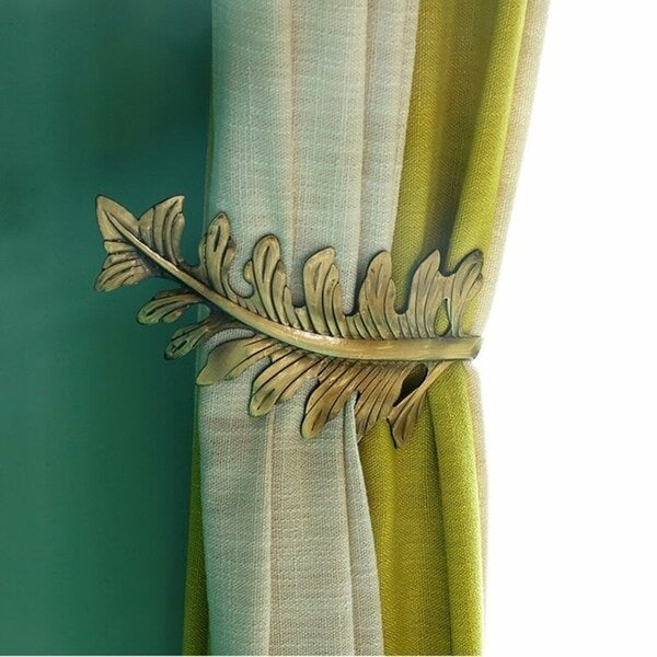 Olivia Leaf Curtain Holdbacks (Set of 2)