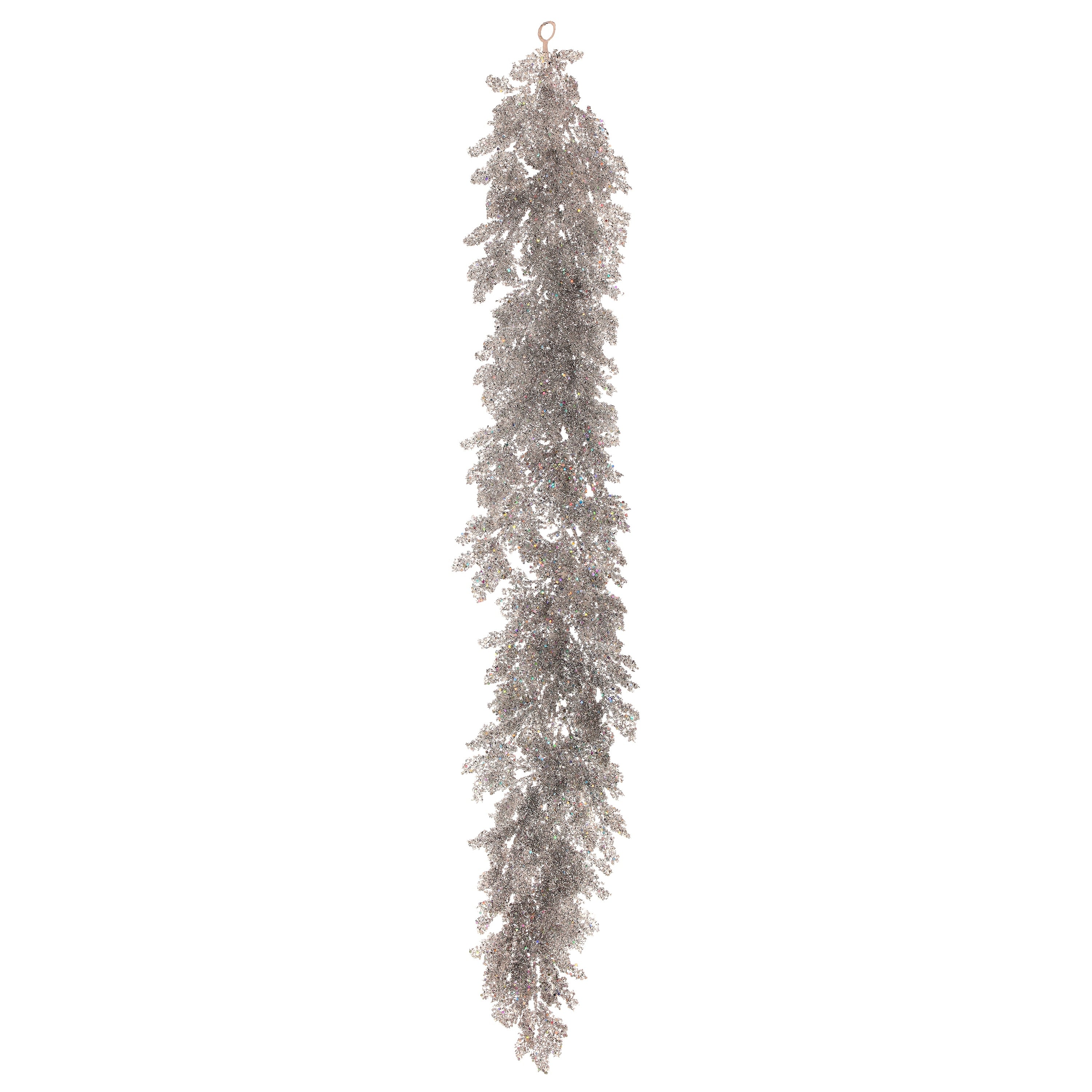 48 Lazer Glitter Pine Garland - Silvee - 48