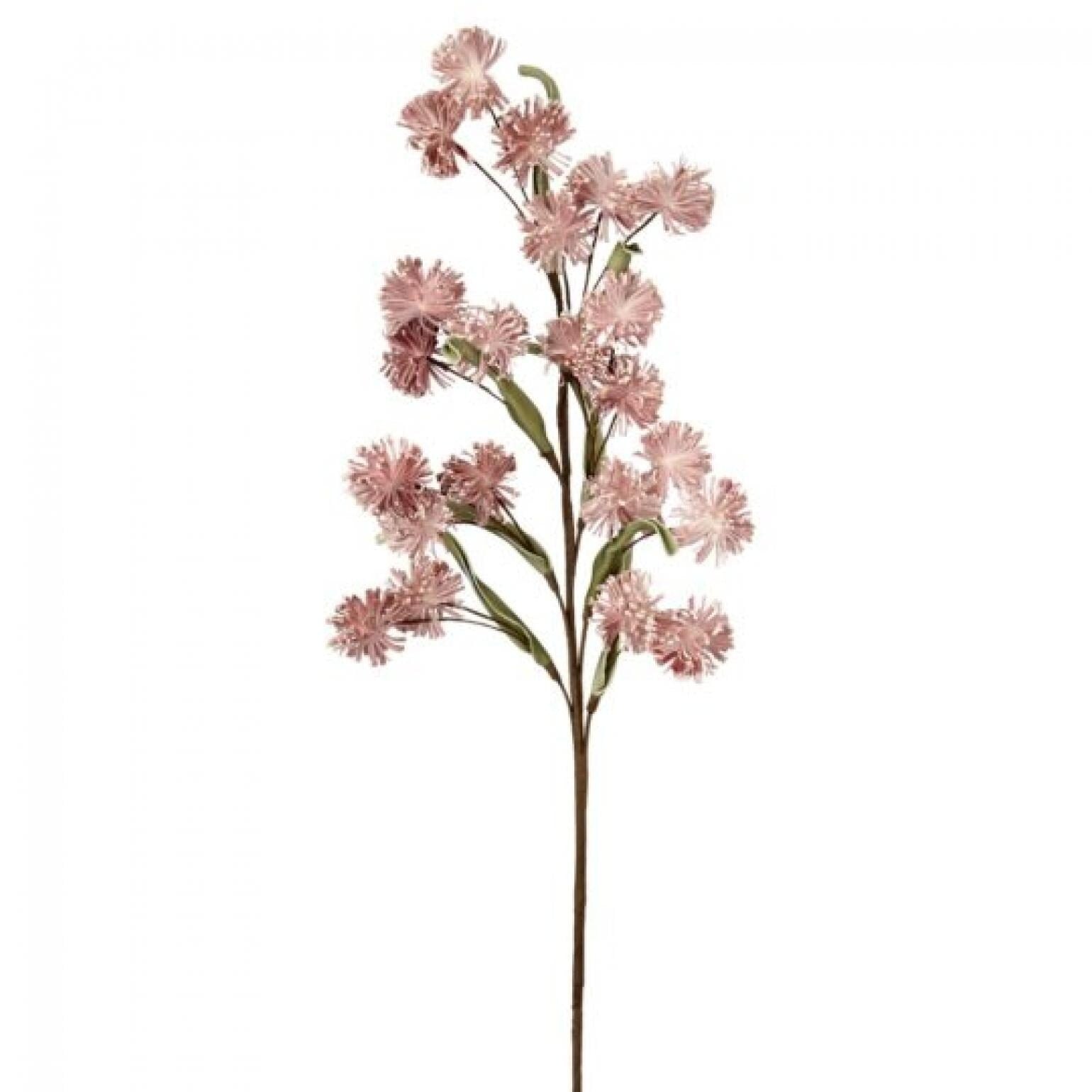 Dusty Rose Mini Pom Pom Spray Artificial Flower