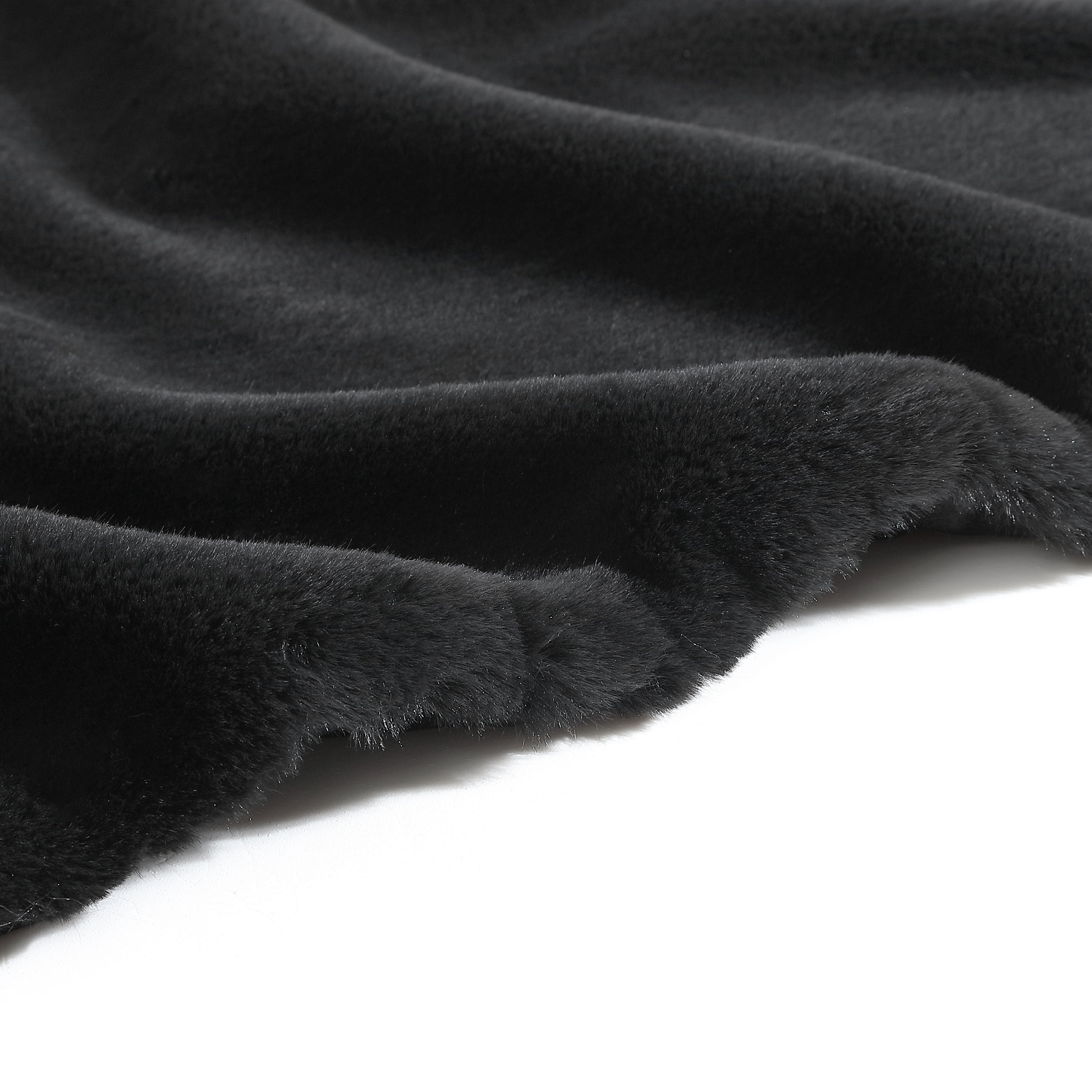 Vera Wang Lapin Faux Fur Throw Blanket