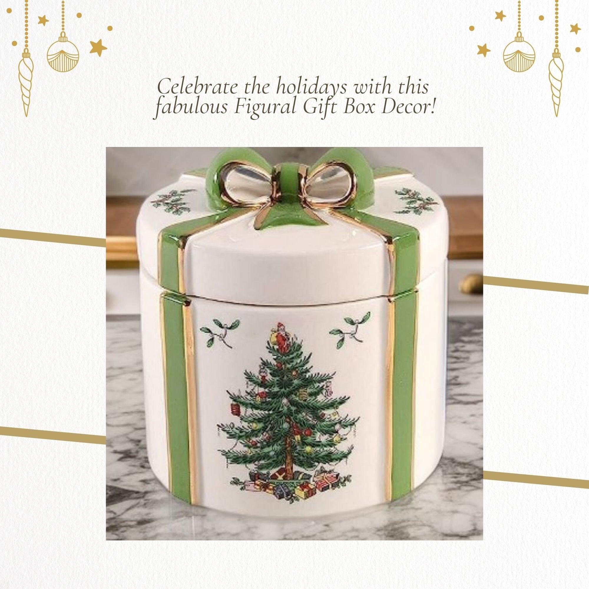 Spode Christmas Tree 2 Piece Gift Box - 4