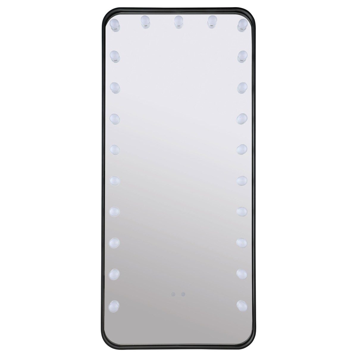 Canton 32 X 71 Inch Led Standing Mirror With Speakers Black