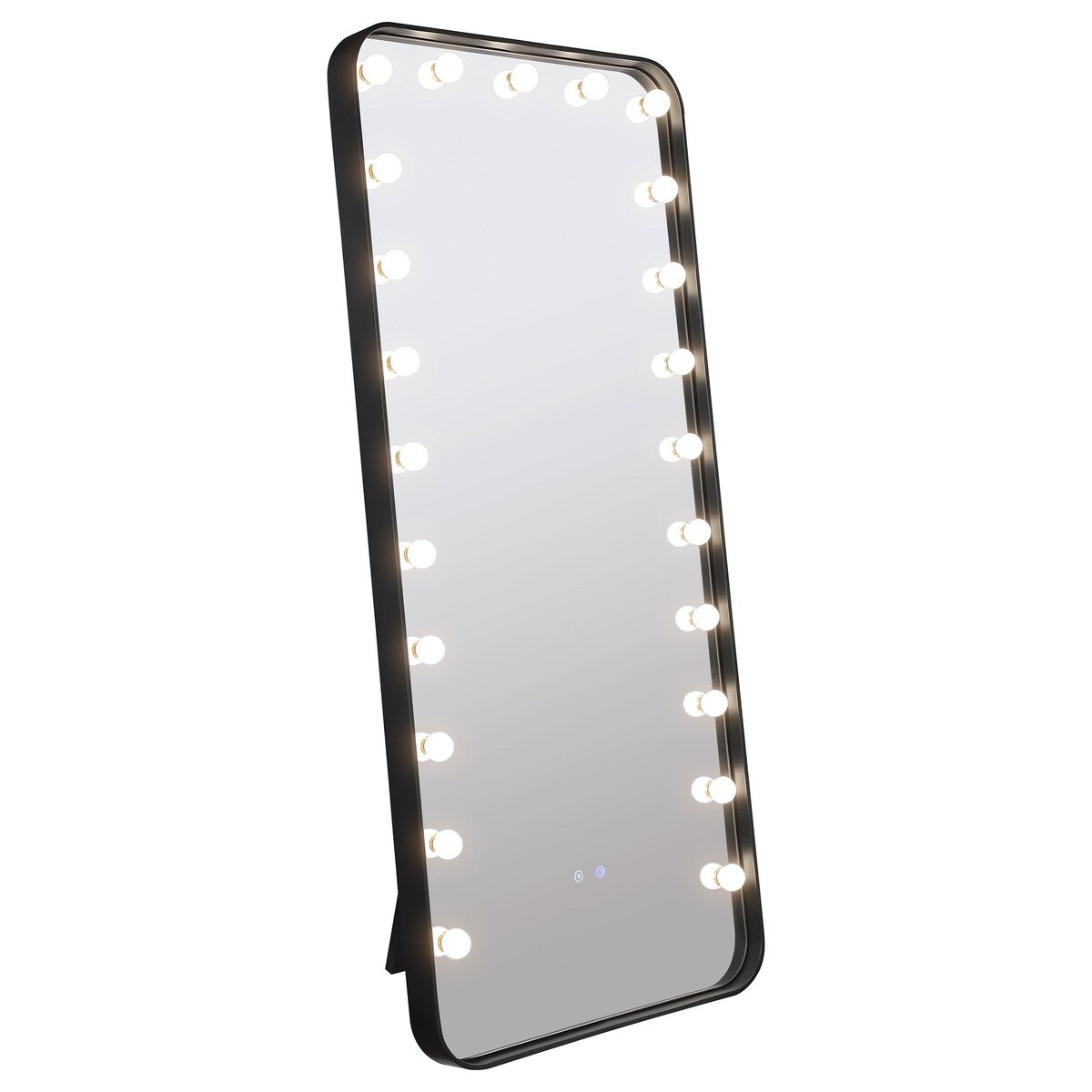 Canton 32 X 71 Inch Led Standing Mirror With Speakers Black