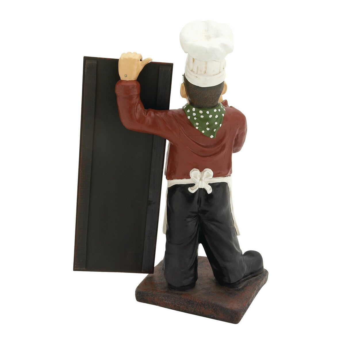 Polystone Chef Decorative Sculpture with Chalkboard - Multi Colored - Roche River Decor