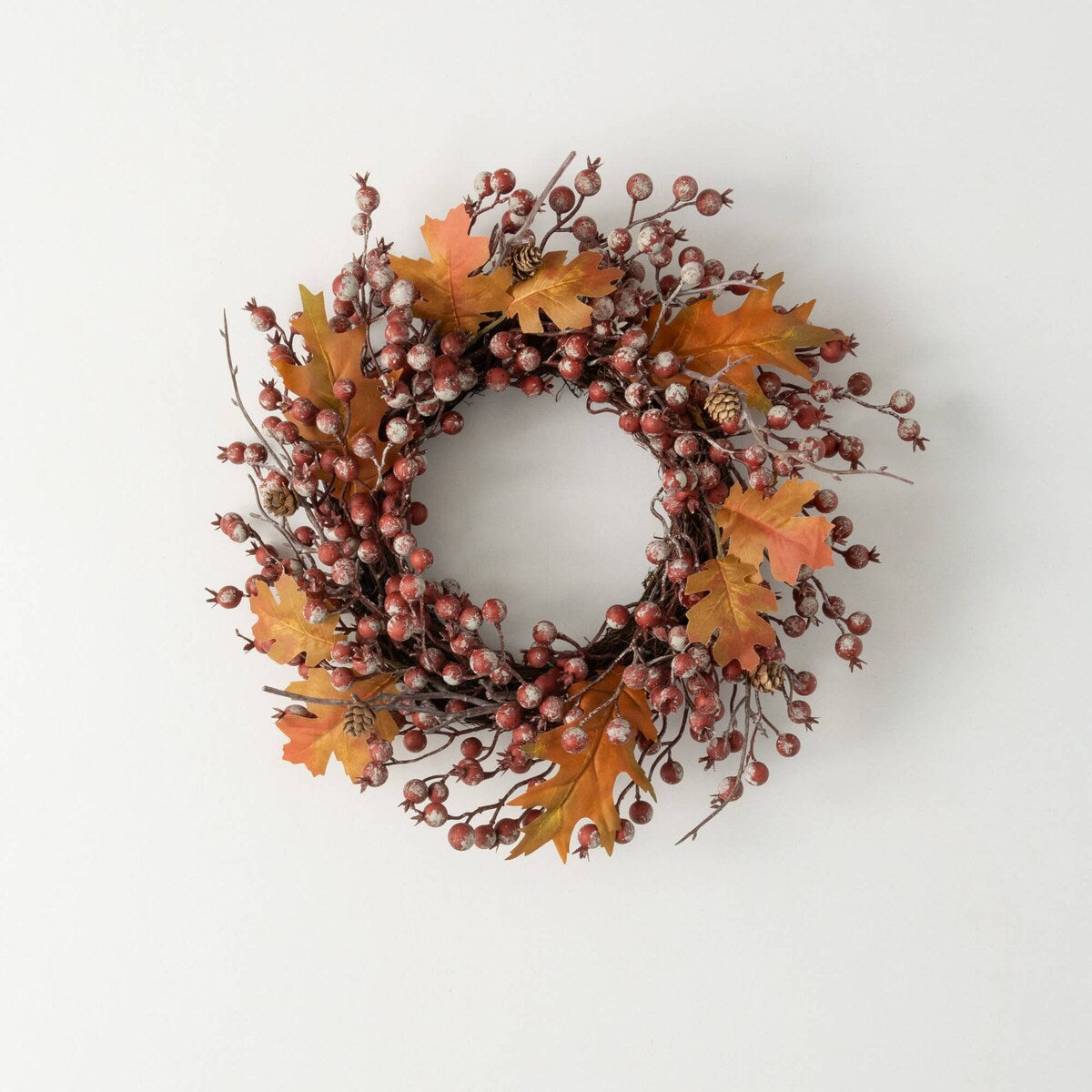 Sullivans Artificial Rustic Fall Berry Leaf Wreath