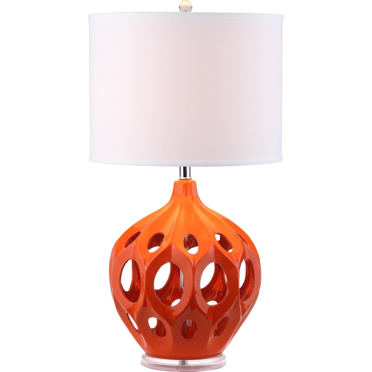 SAFAVIEH Lighting Vladilena 29-inch Copper Finish Table Lamp - 16x16x29 - 16Wx16Dx29H