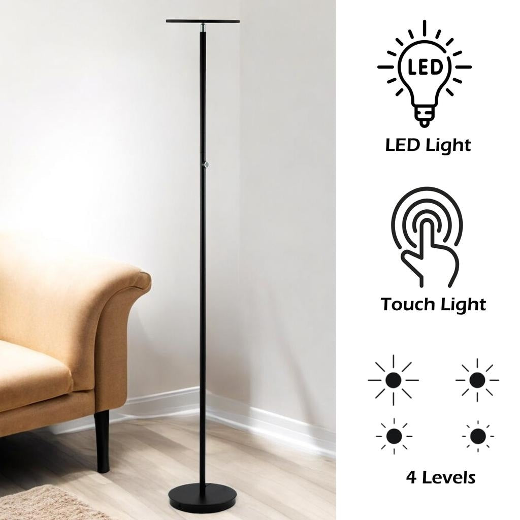 ACME Massey Floor Lamp in Black