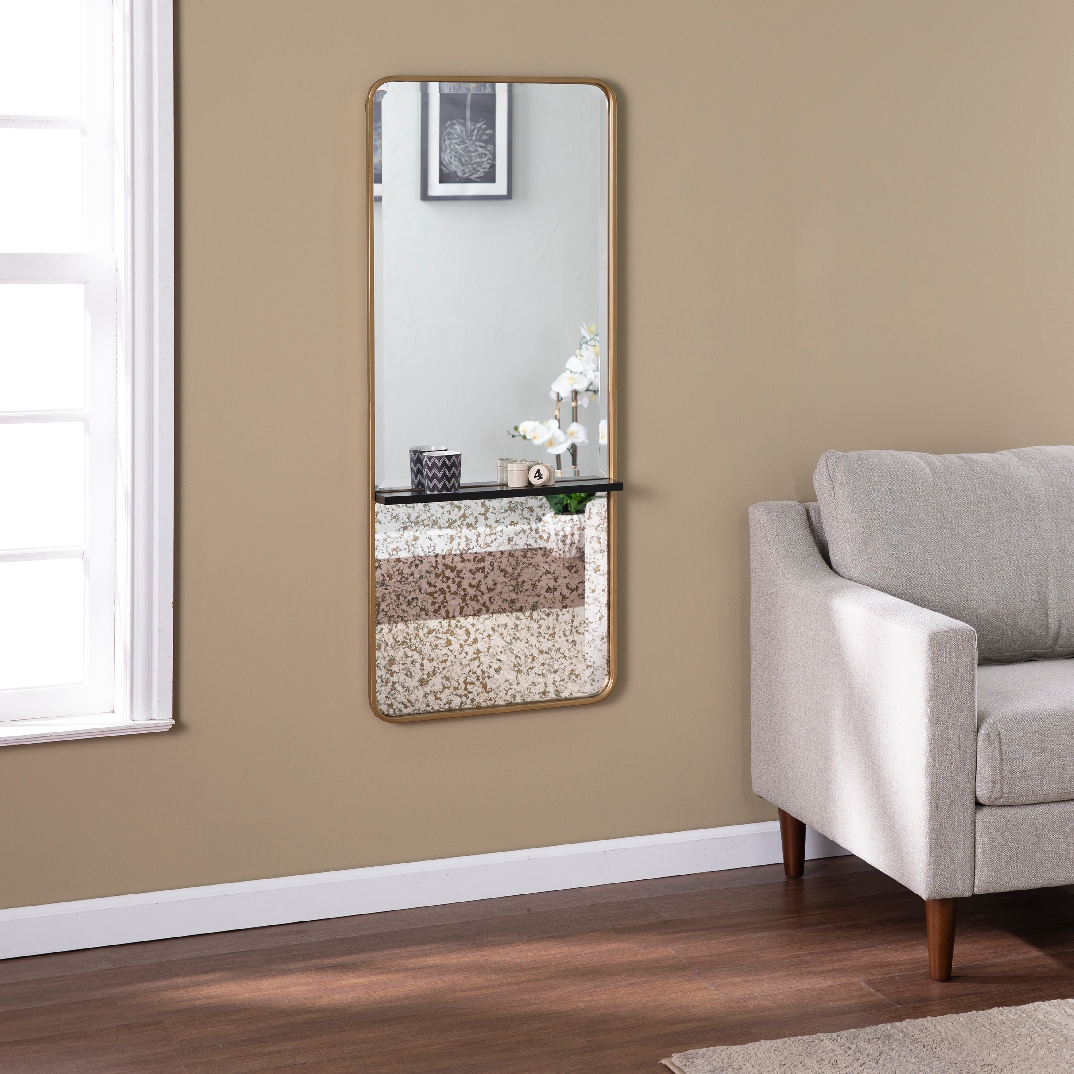 SEI Furniture Robbins Contemporary Wall Mirror