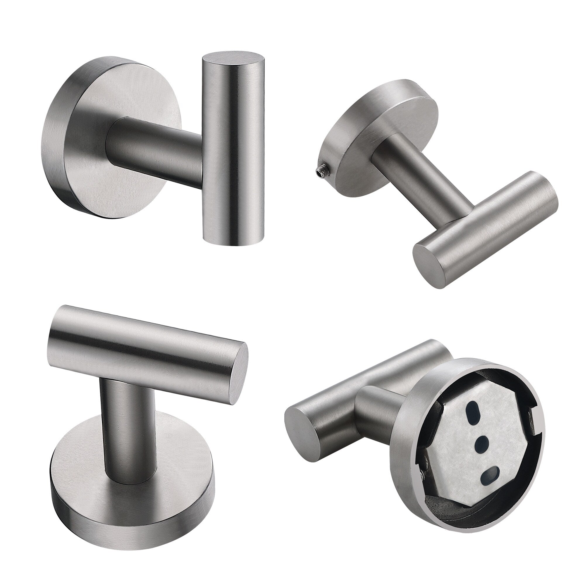 Bathroom Robe Hook Round Towel Hook in 304 Stainless Steel