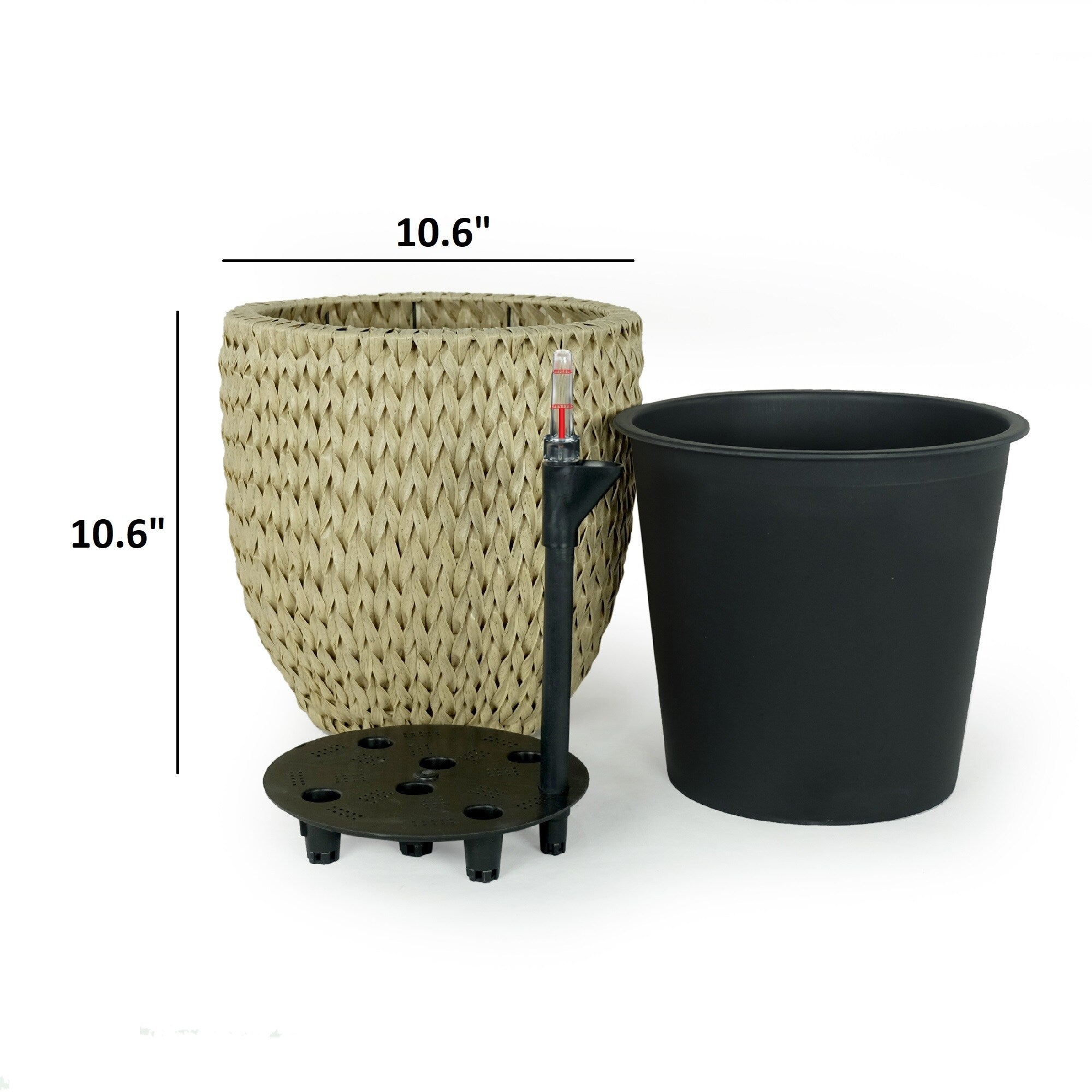 DTY Signature Self-watering Wicker Planter - Garden Decoration Pot