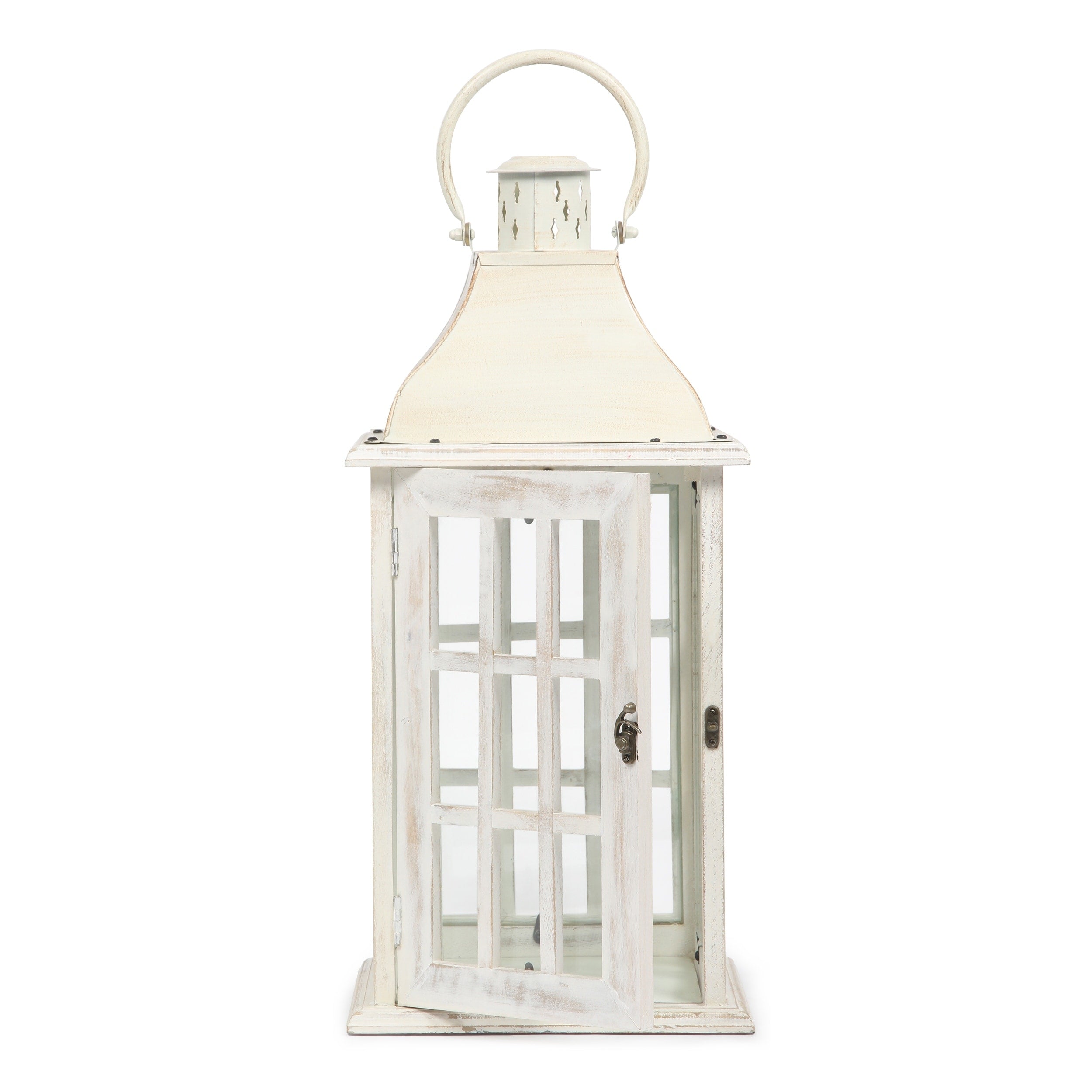 Hooven Indoor Mango Wood Handcrafted Decorative Lantern by Christopher Knight Home