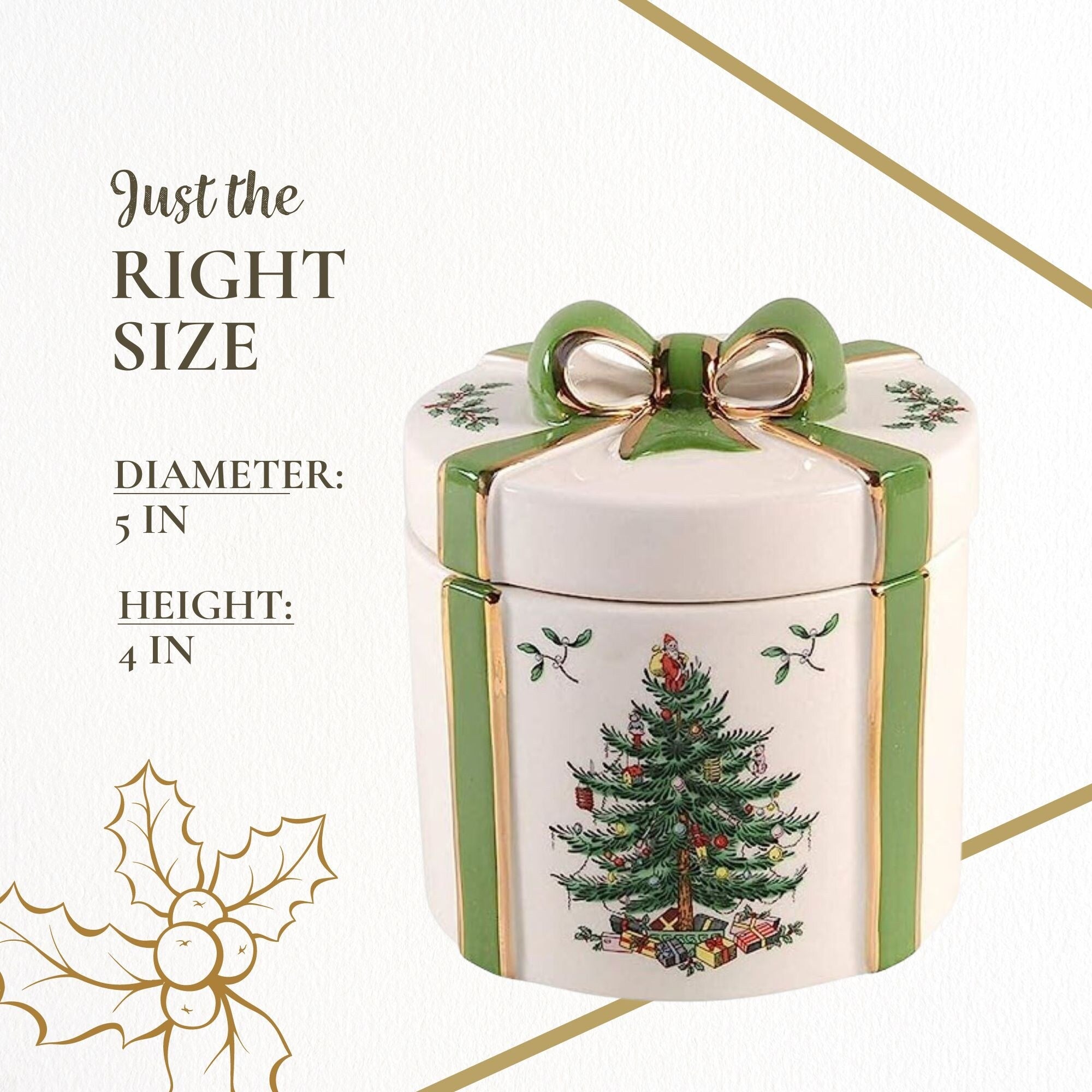 Spode Christmas Tree 2 Piece Gift Box - 4