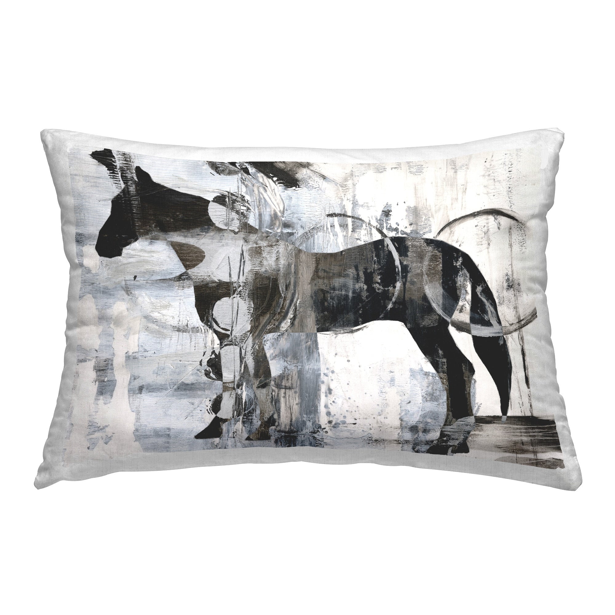 Stupell Horse & Abstract Circles Decorative Printed Throw Pillow Design by Ethan Harper