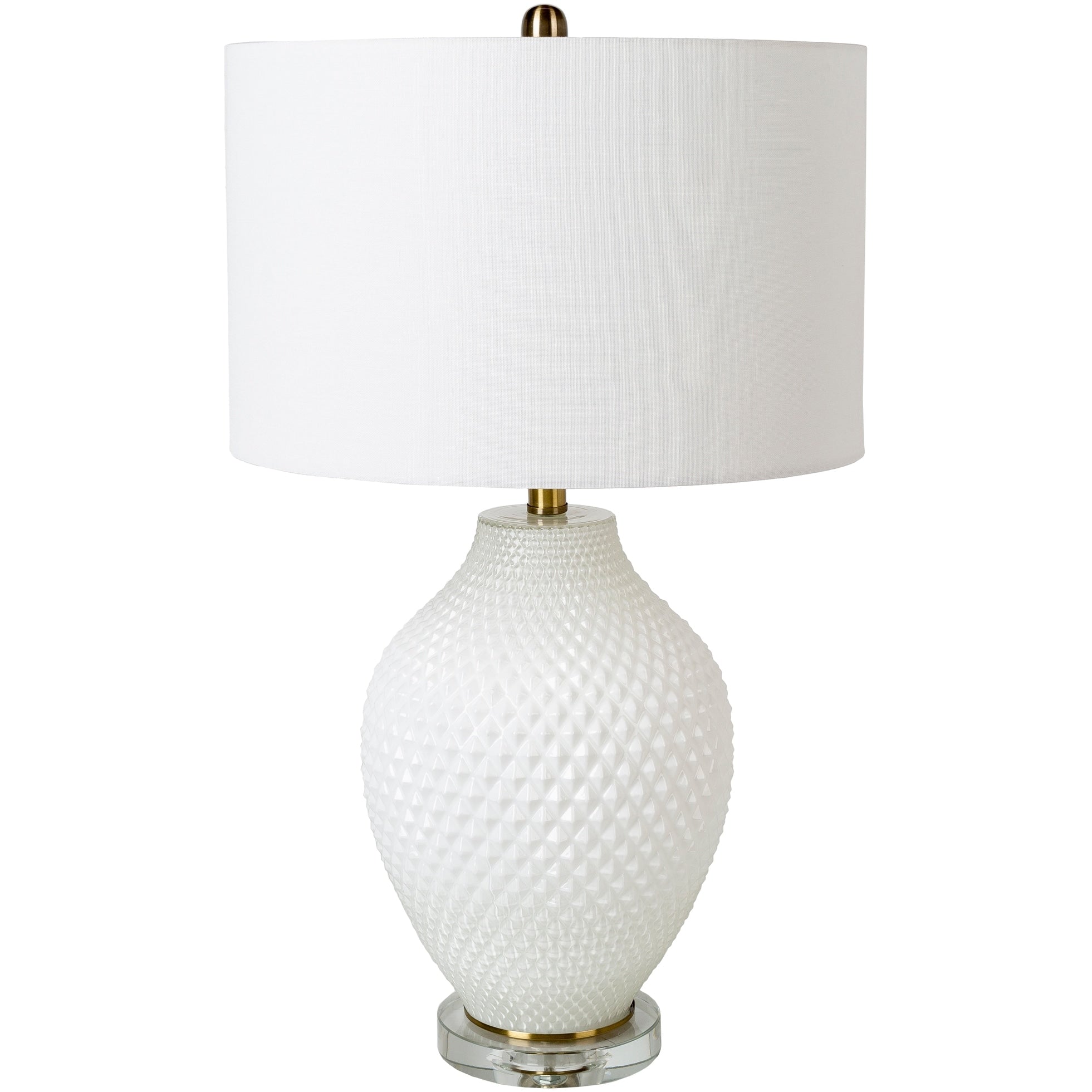 Matas Bohemian Textured Ceramic Table Lamp - 27H x 16W x 16D