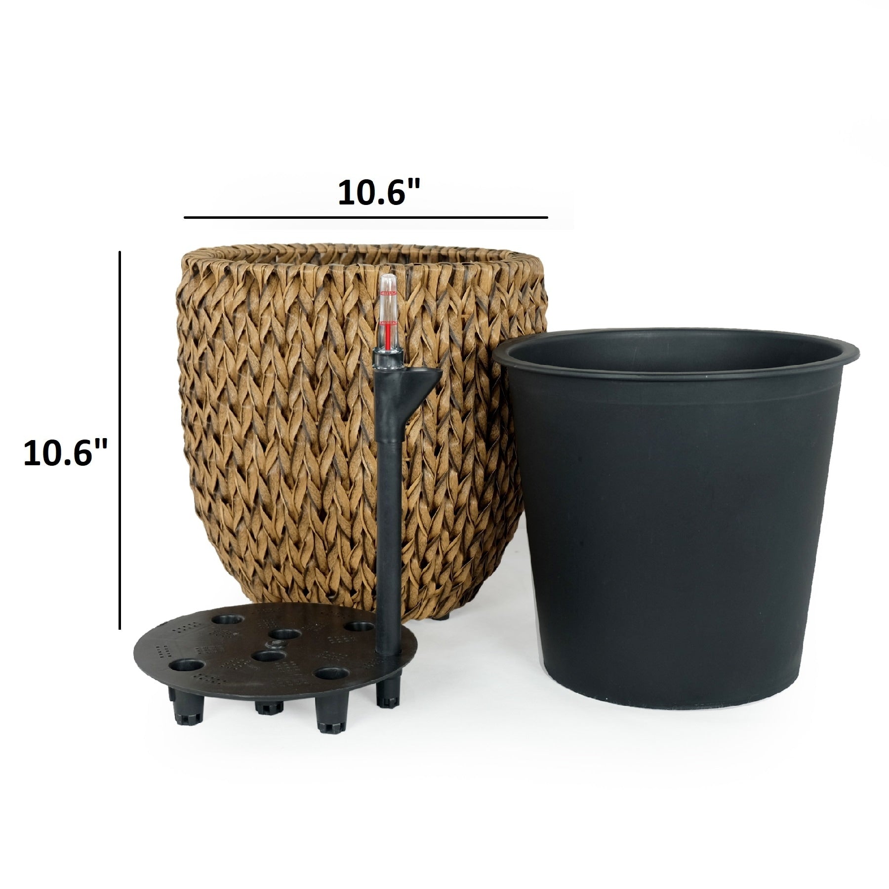 DTY Signature Self-watering Wicker Planter - Garden Decoration Pot