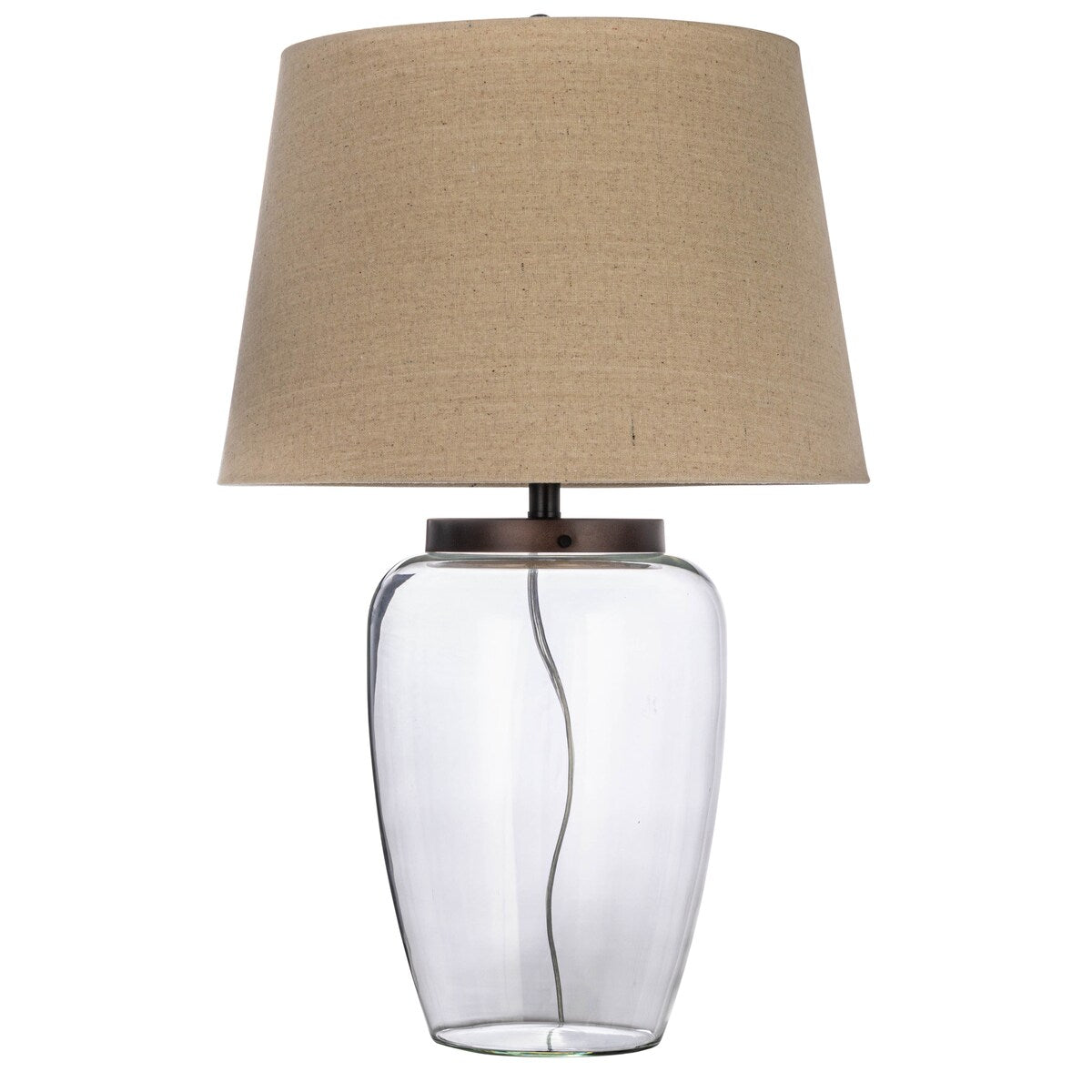 Glass Fillable Table Lamp with Shade