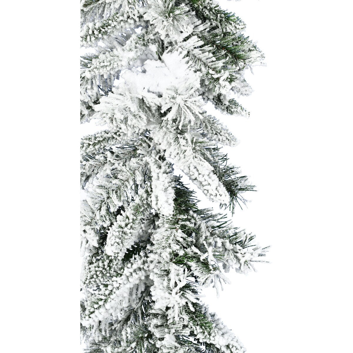 Fraser Hill Farm 9-Ft. Mountain Pine Flocked Garland - Snow