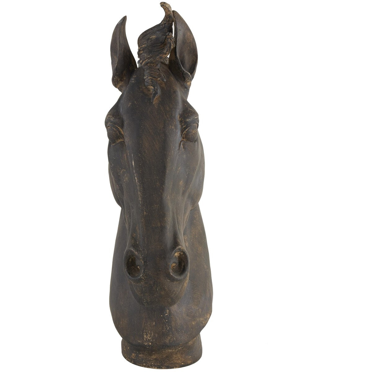 Polystone Horse Decorative Sculpture - Brown - Roche River Decor