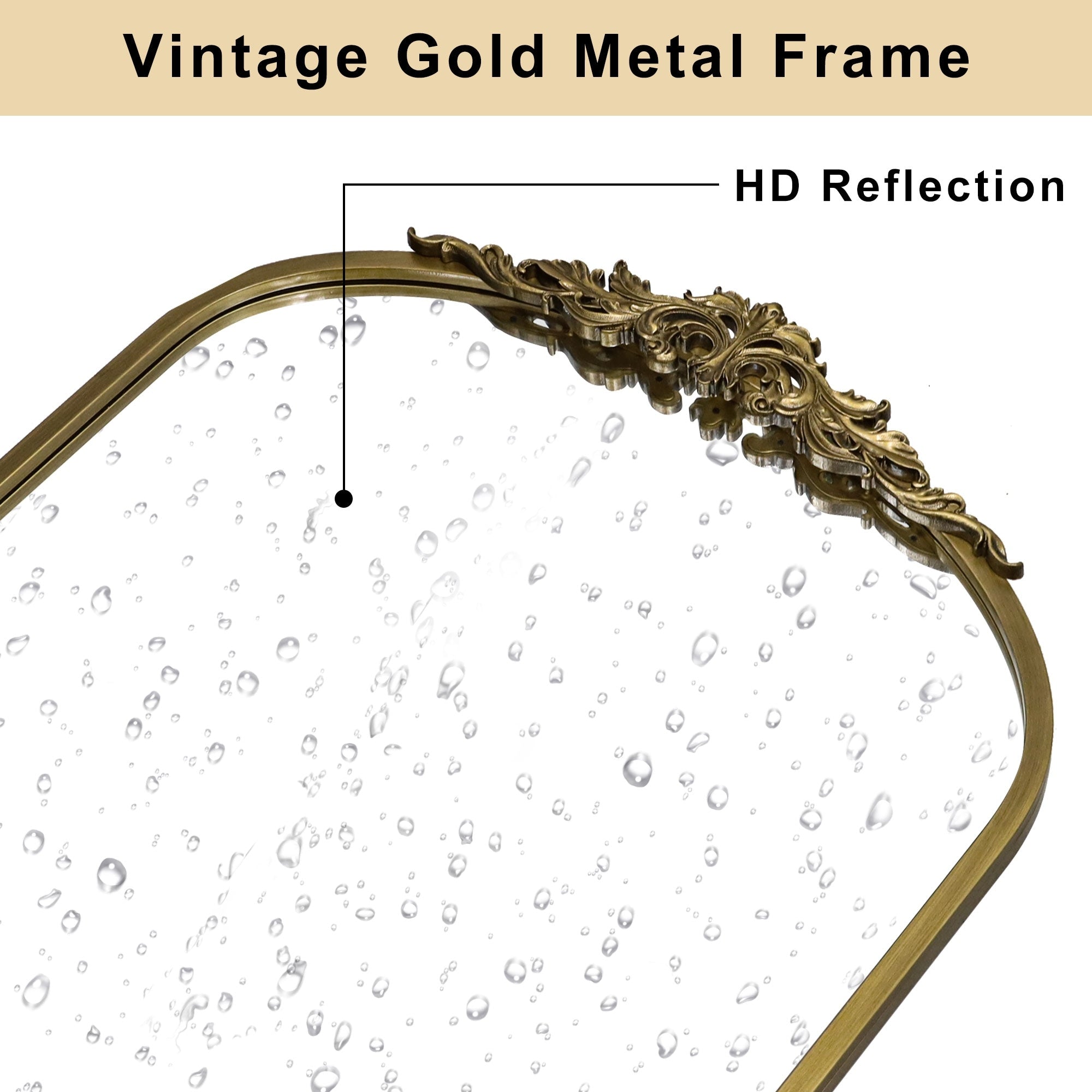 Ornate Vintage Mirror Baroque Gold Mirror