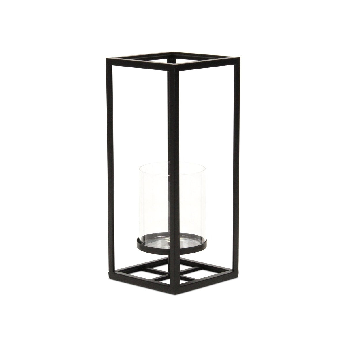 Pembertale Tall Square Black Metal Lantern