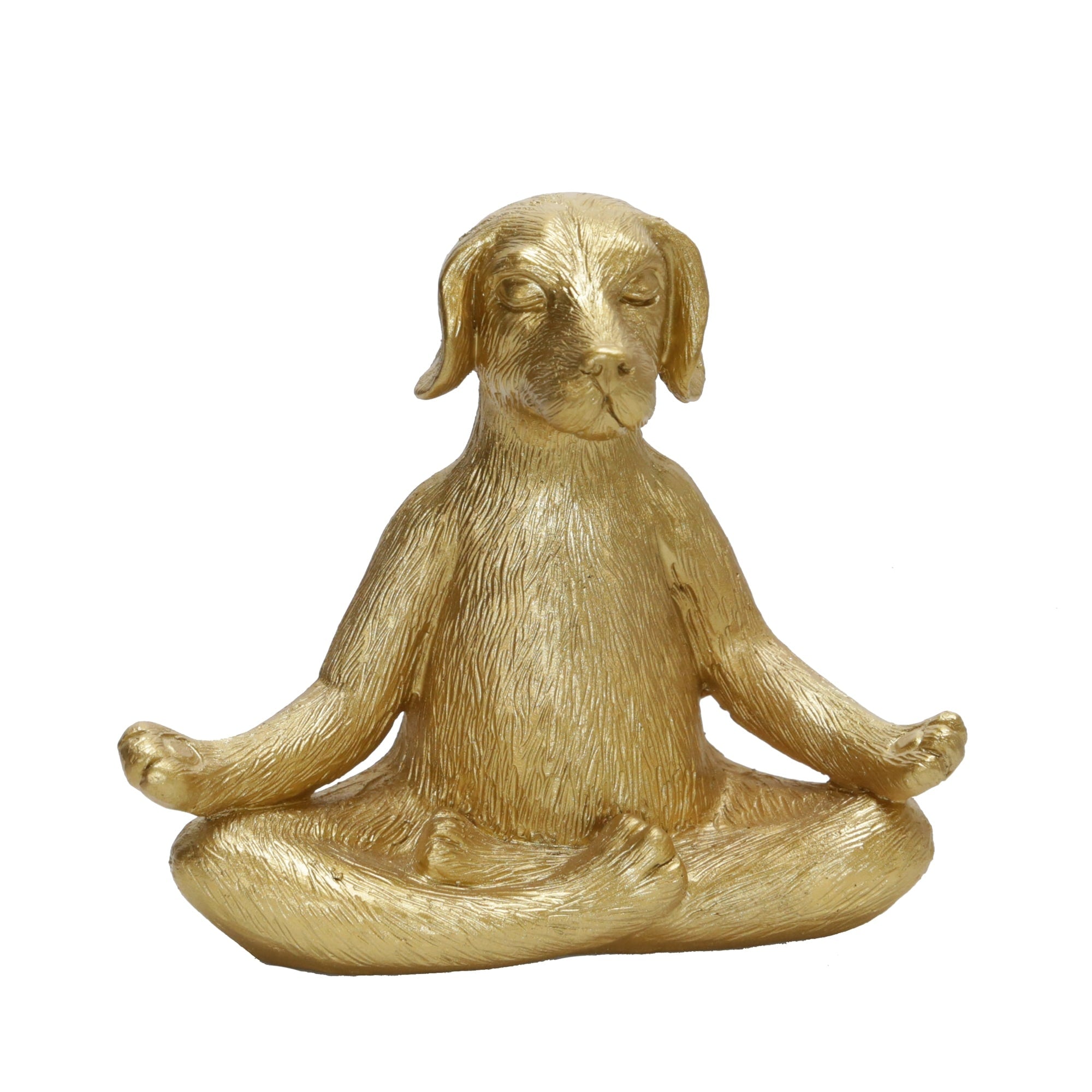 Sagebrook Home Modern Novelty Meditative Dog Sculpture