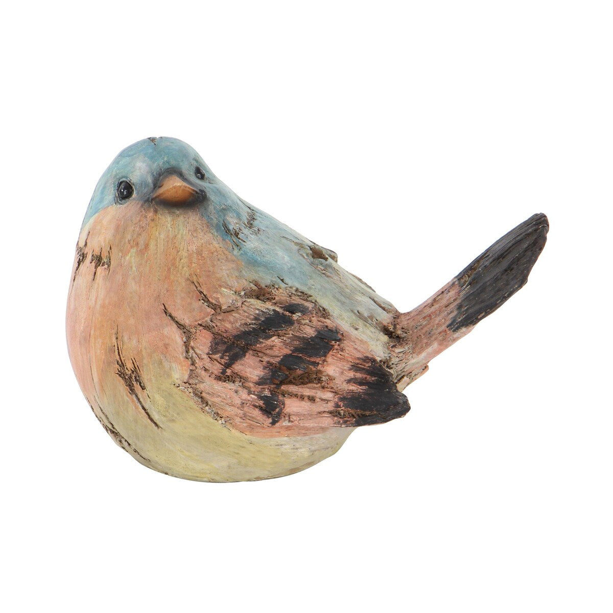 Polystone Bird Decorative Sculpture - Set of 4 Multi Colored - Roche River Decor