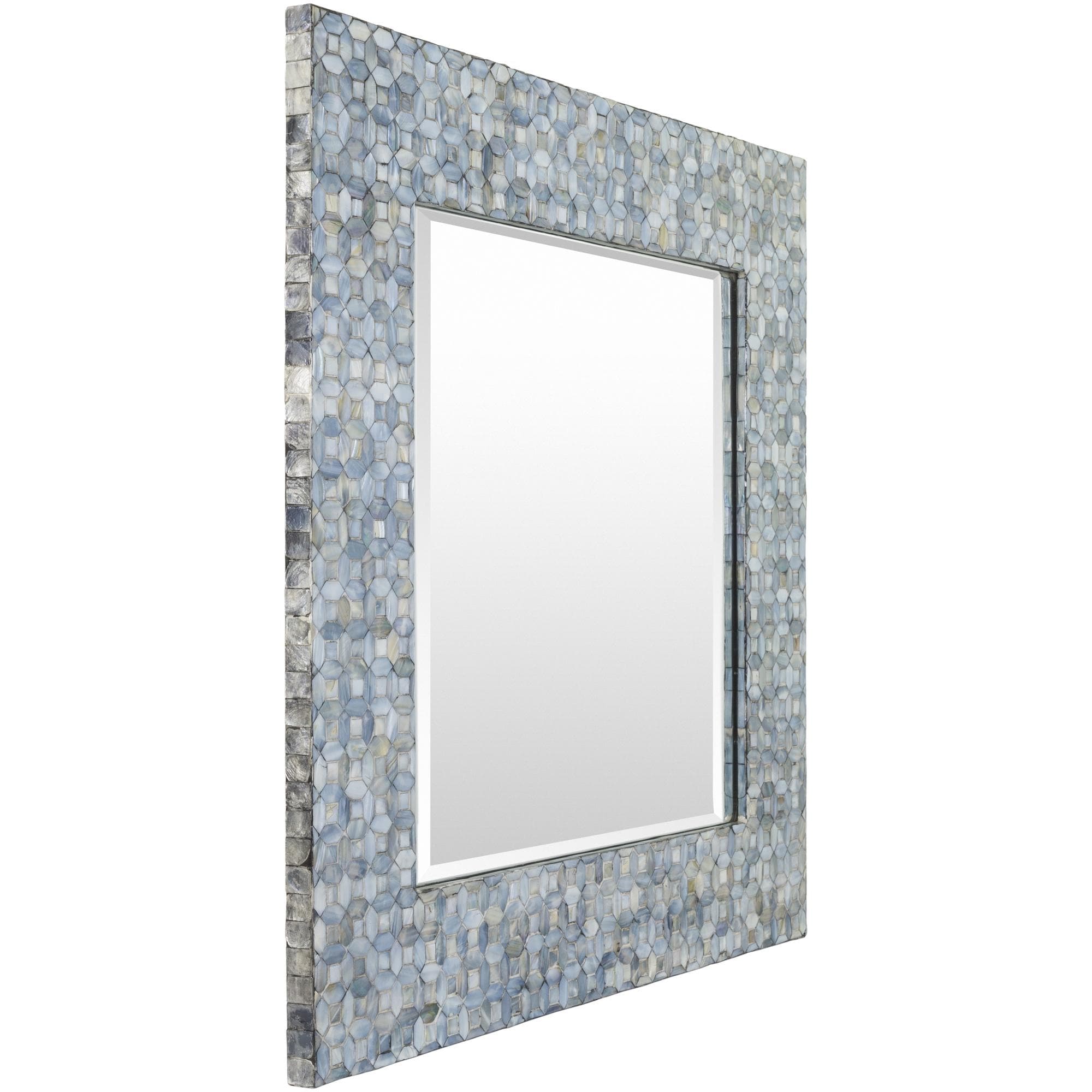 Livabliss Iridescent Global Accent Mirror - 32H x 32W x 1D