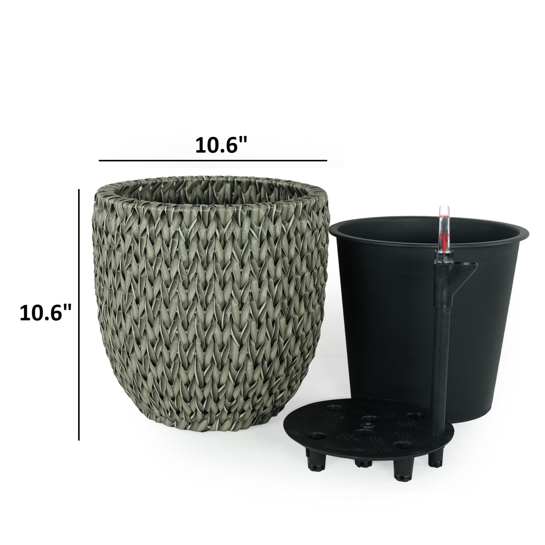 DTY Signature Self-watering Wicker Planter - Garden Decoration Pot