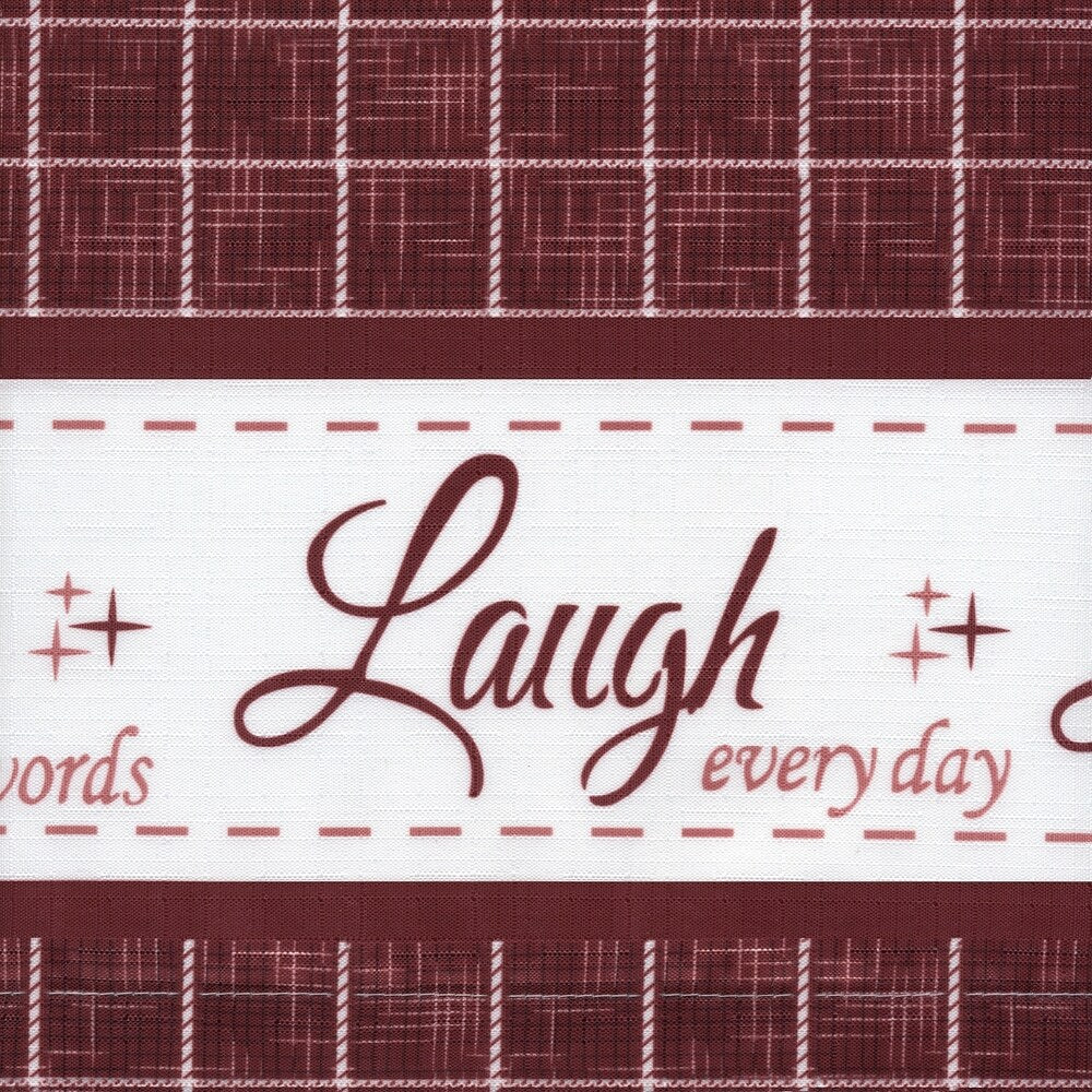 Live, Love, Laugh Window Curtain Tier Pair and Valance Set