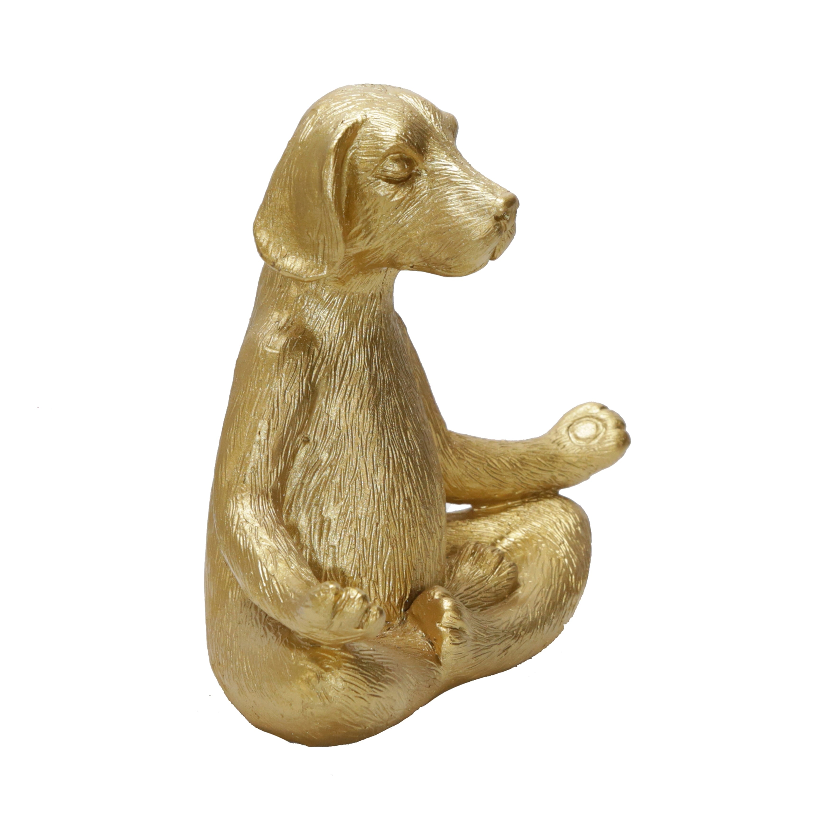 Sagebrook Home Modern Novelty Meditative Dog Sculpture