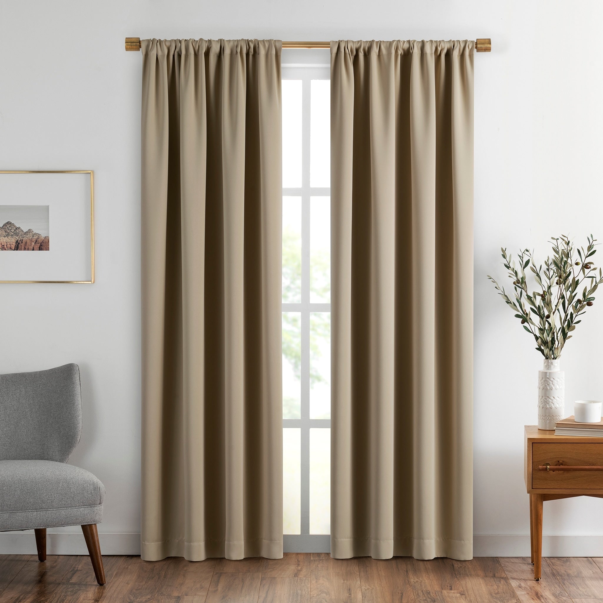 SunVeil Vanderbilt Extra-wide Blackout Single Window Curtain