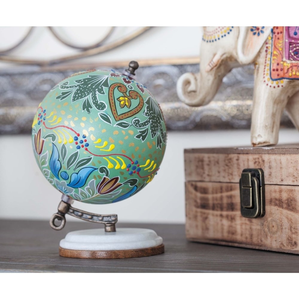 Multi Resin Traditional Globe 7 x 5 x 5