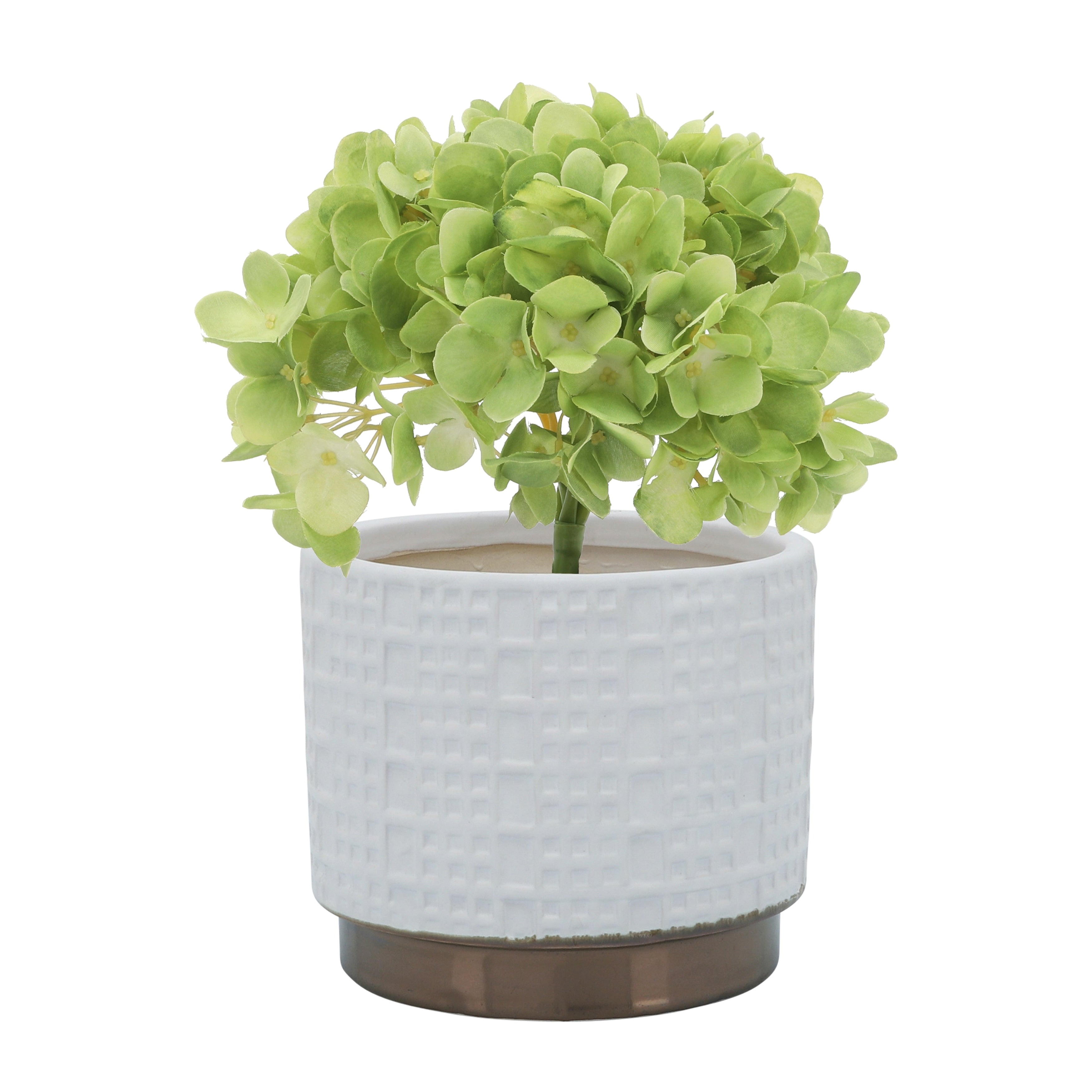 Sagebrook Home Modern Neutral Ceramic Planter Set of 2 - 8x8x7