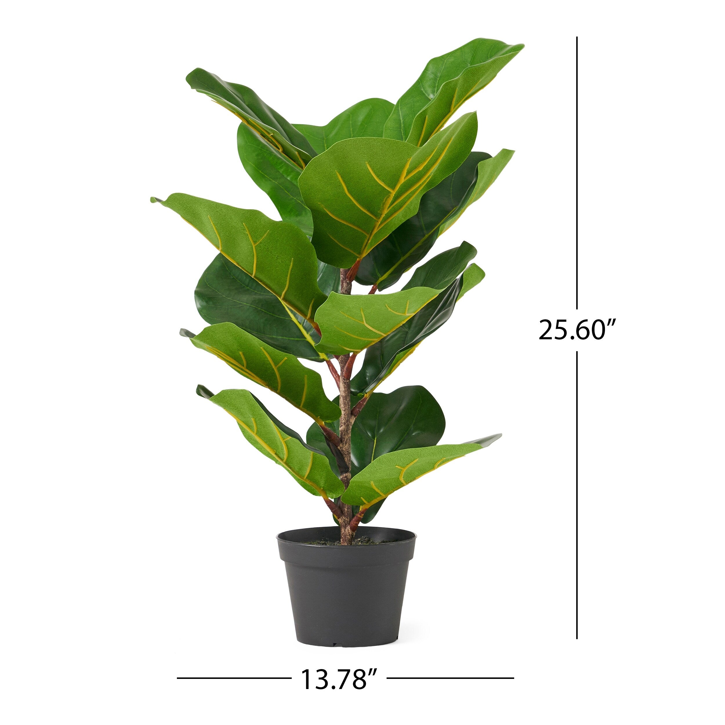 Socorro 4' x 1.5' Artificial Fiddle-Leaf Fig Tree by Christopher Knight Home