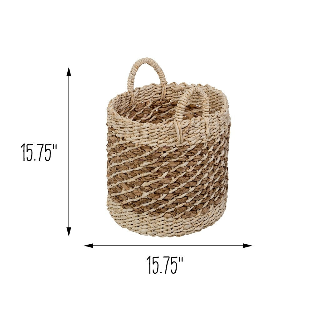 Honey-Can-Do Natural Tea Stained Wicker Storage Basket