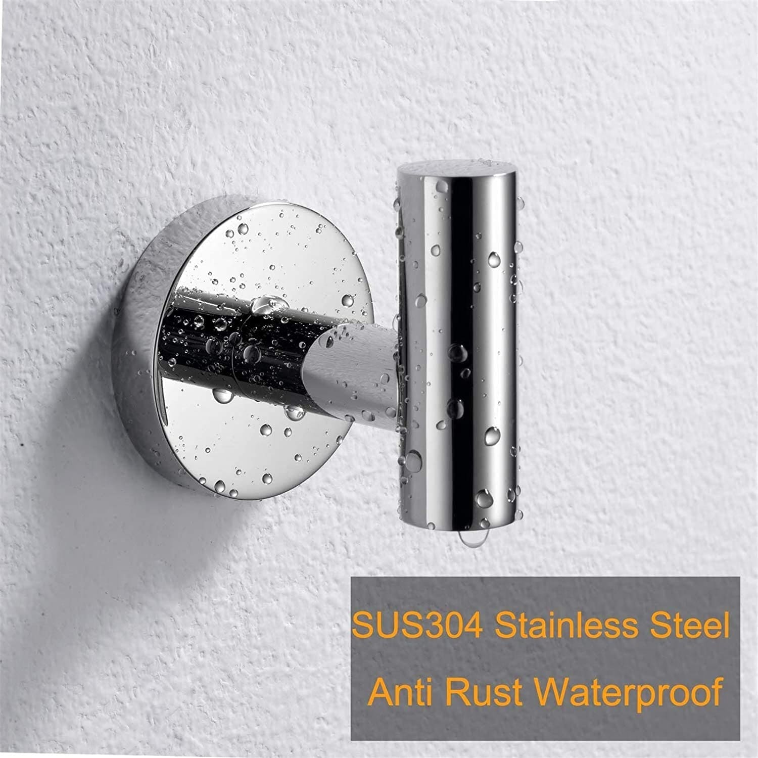 Bathroom Robe Hook Round Towel Hook in 304 Stainless Steel