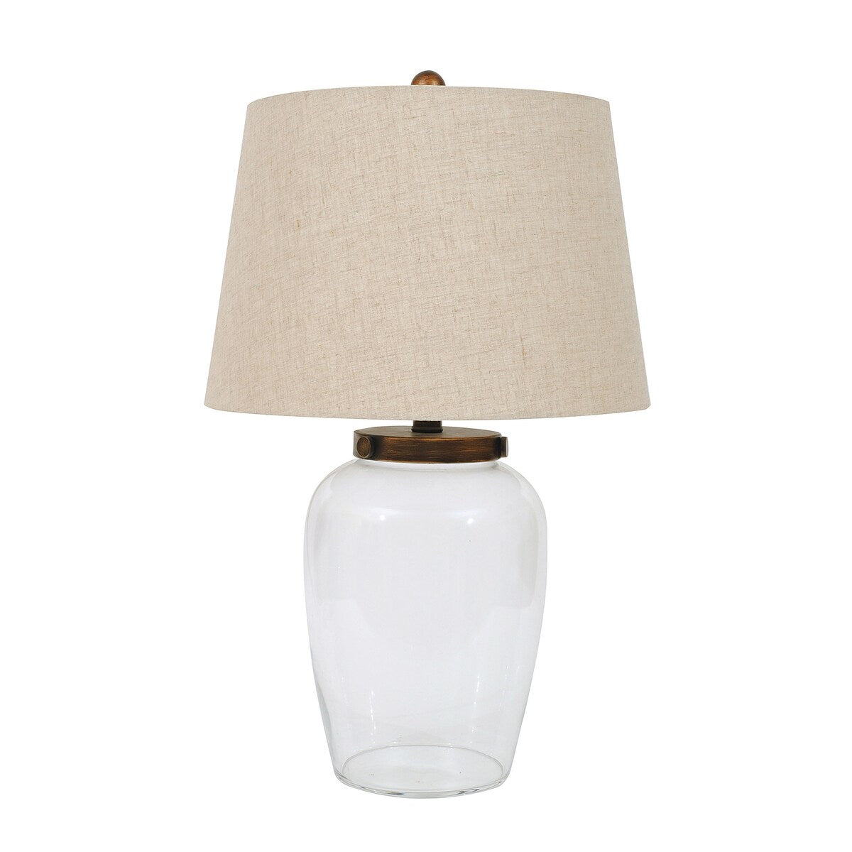 Glass Fillable Table Lamp with Shade