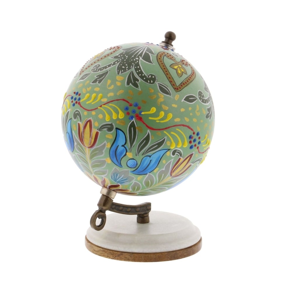 Multi Resin Traditional Globe 7 x 5 x 5