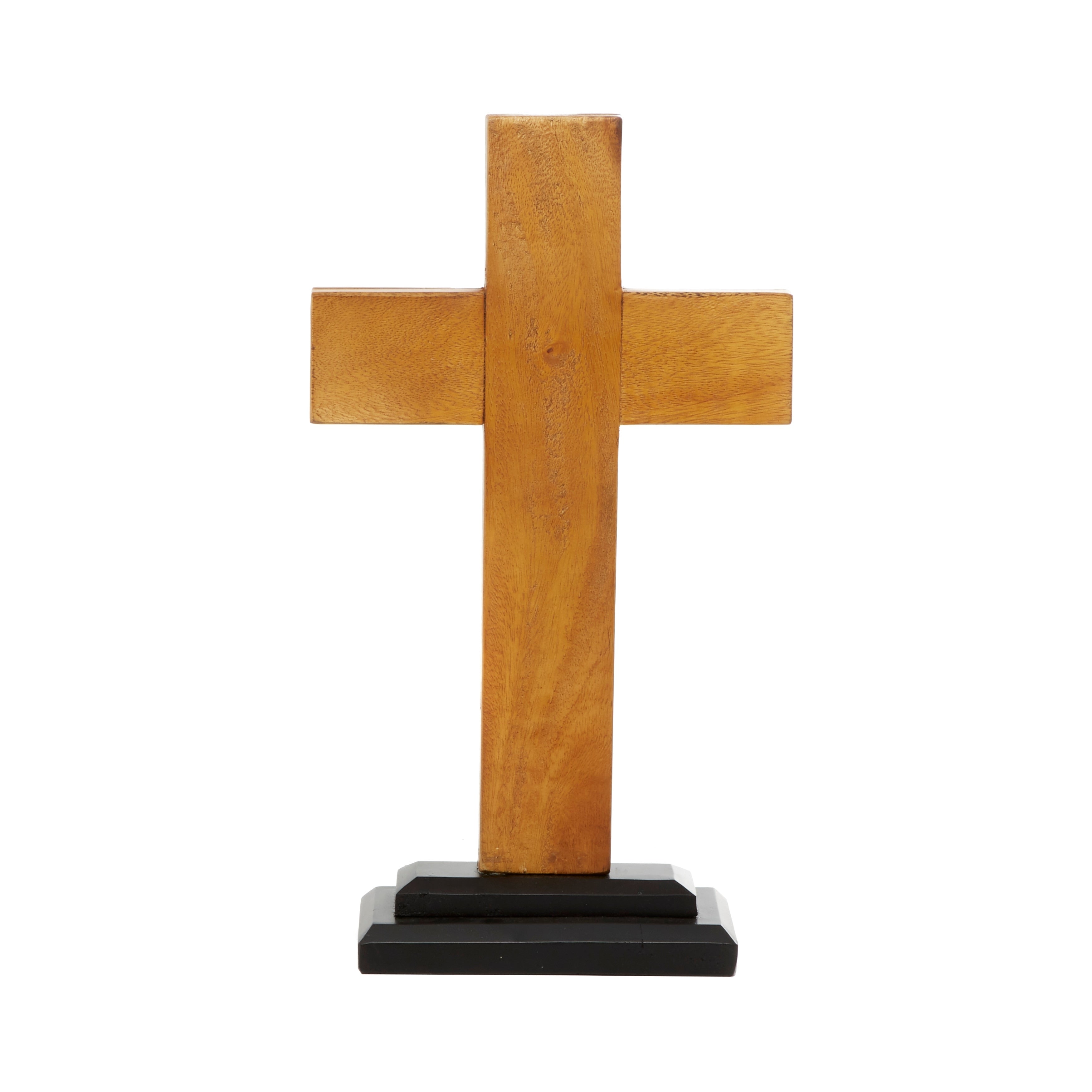 Brown Wood Rustic Wall Decor Cross 16 x 10 - 10 x 4 x 18