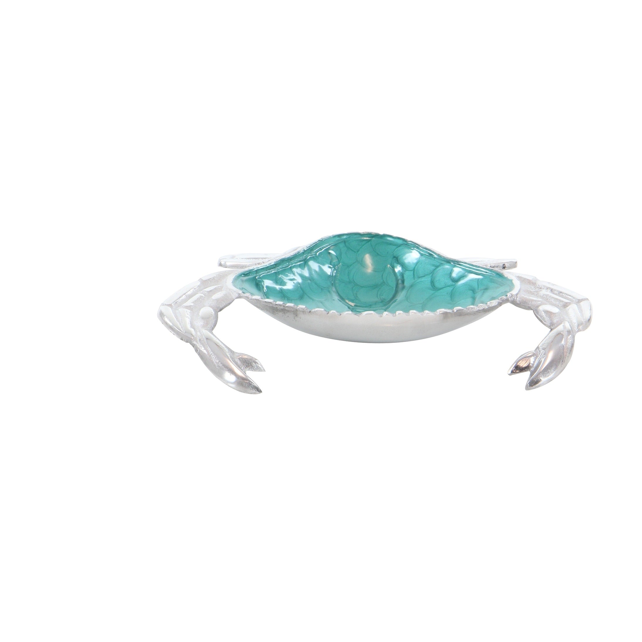 Multi Colored Aluminum Metal Crab Serving Bowl with Enamel Interior (Set of 3)