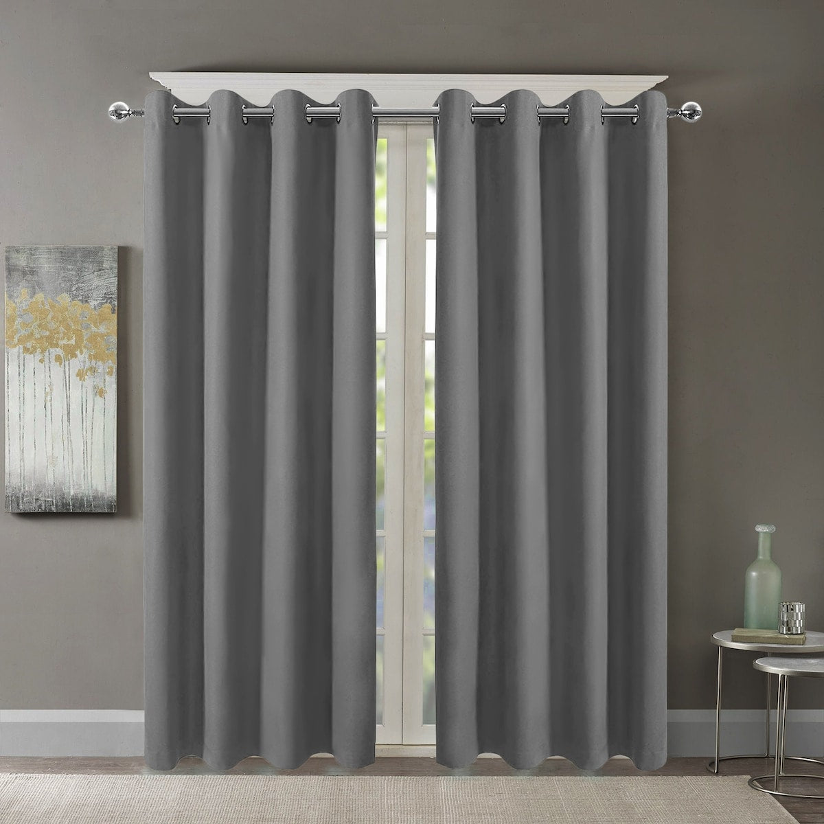 Pro Space Room Blackout Curtains Drape Top Grommet 2 Panel