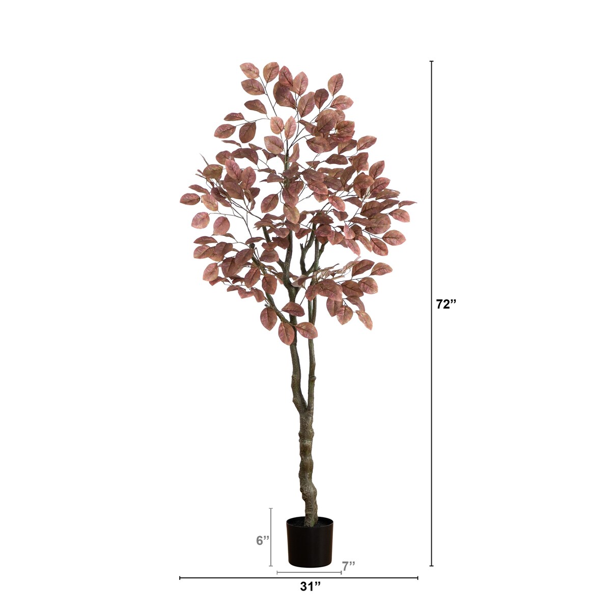 6' Autumn Dogwood Artificial Fall Tree