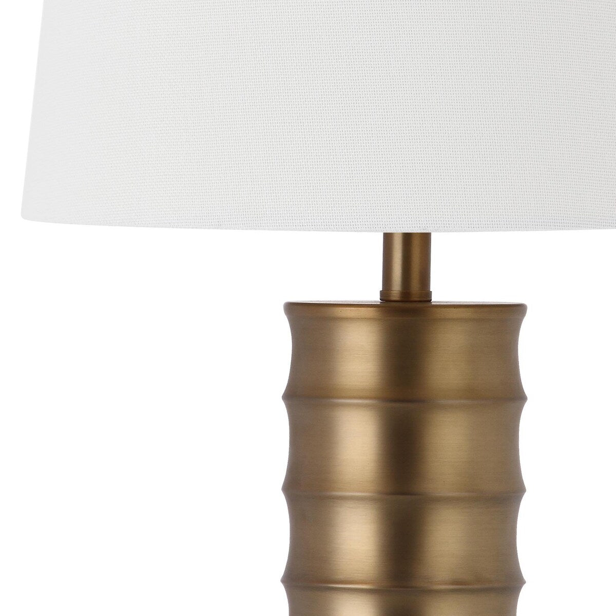 SAFAVIEH Lighting Christell 28.5-inch Brass Column Gold Table Lamp (Set of 2) - 15Wx15Dx29H