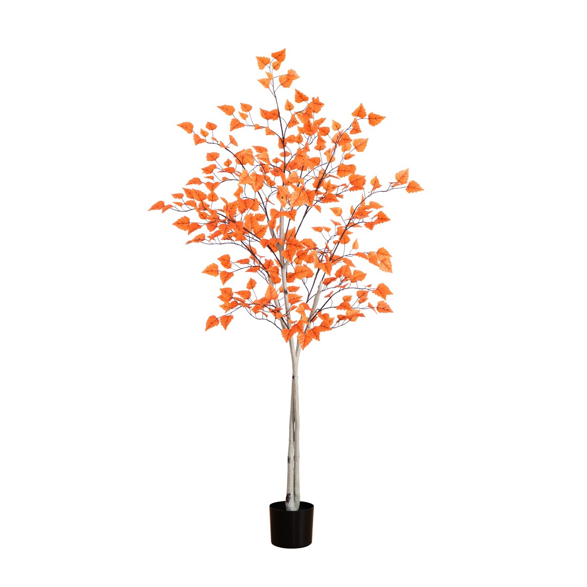 6' Autumn Paper Birch Artificial Fall Tree