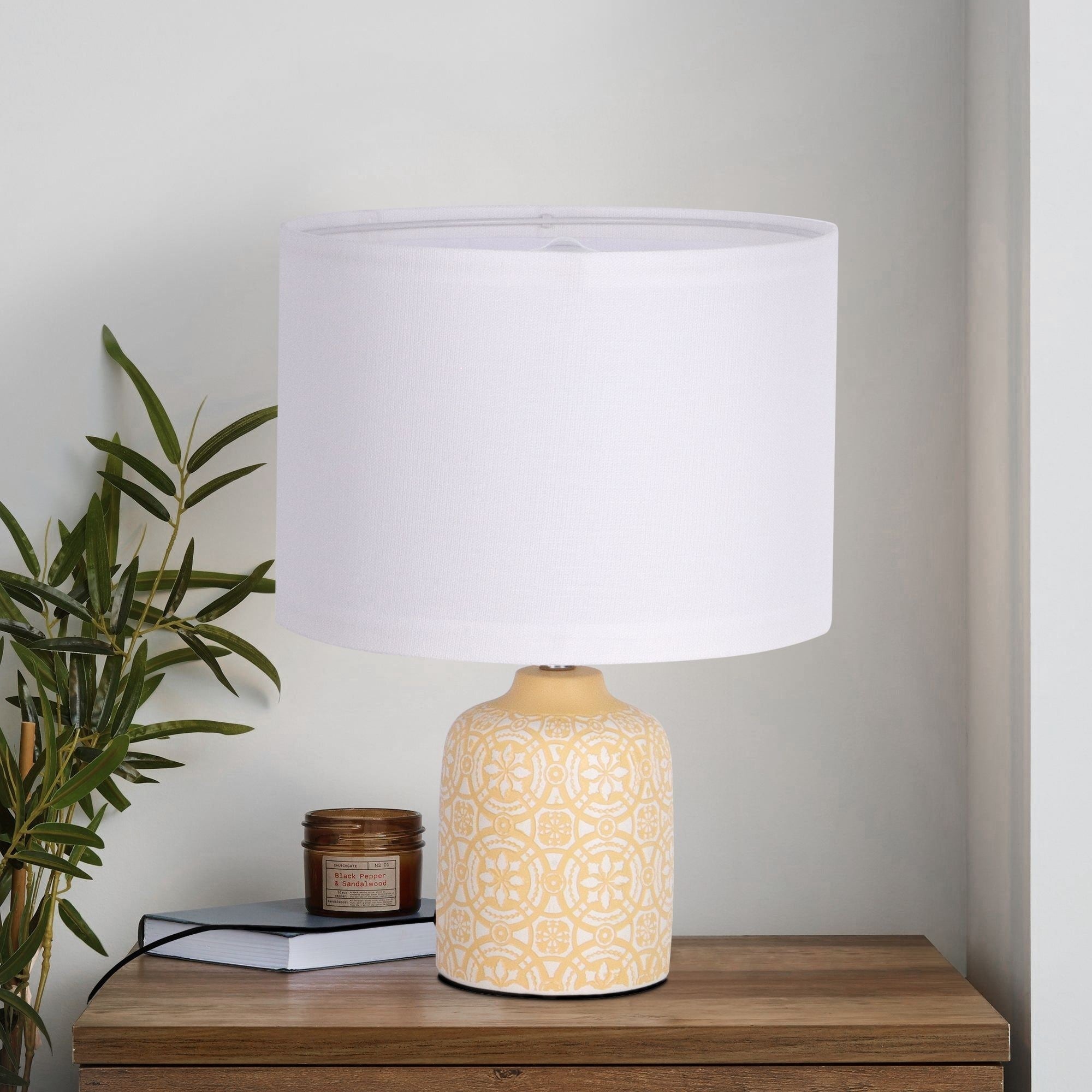 Romision Table Lamp with Fabric Shade