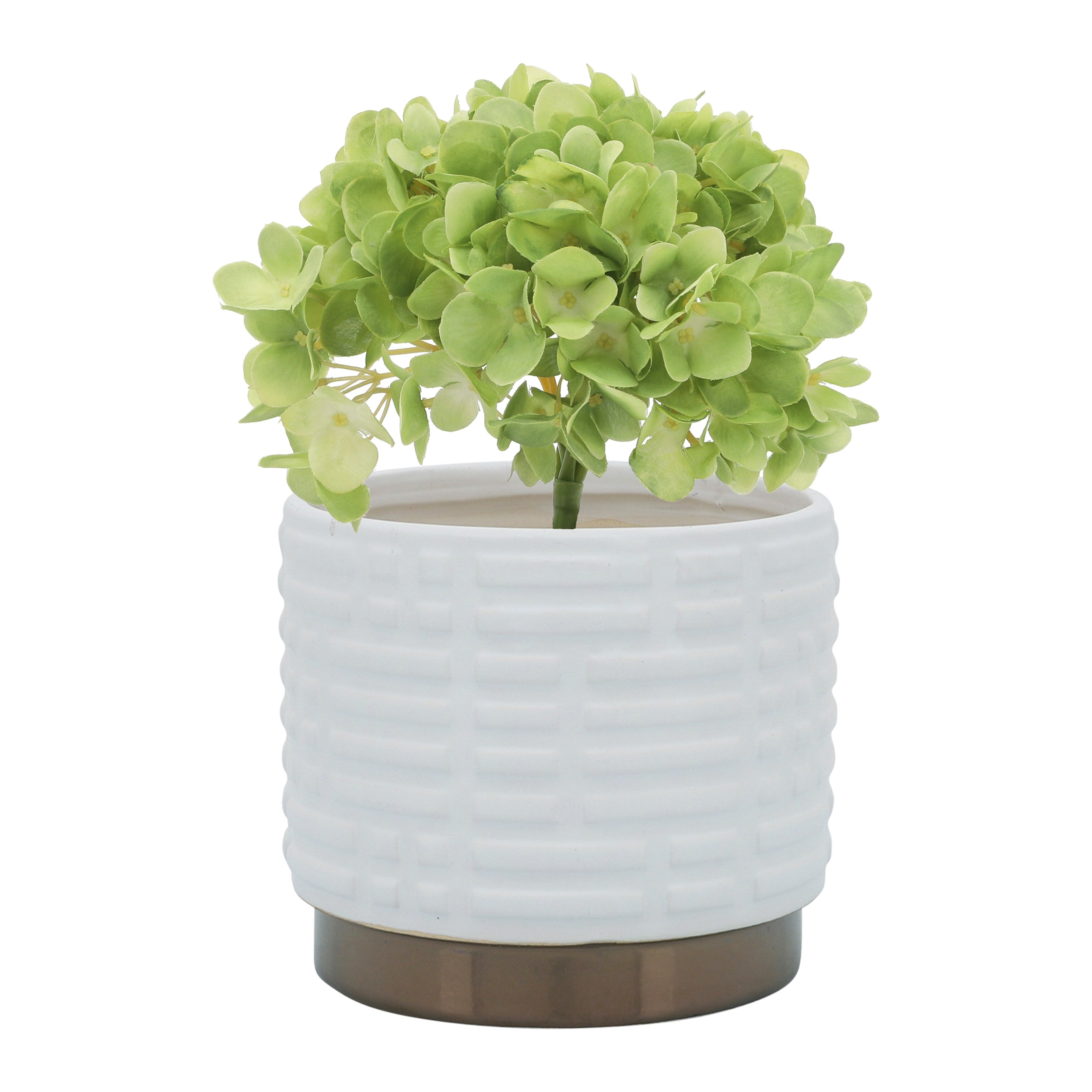 Sagebrook Home Modern Neutral Ceramic Planter Set of 2 - 8x8x7