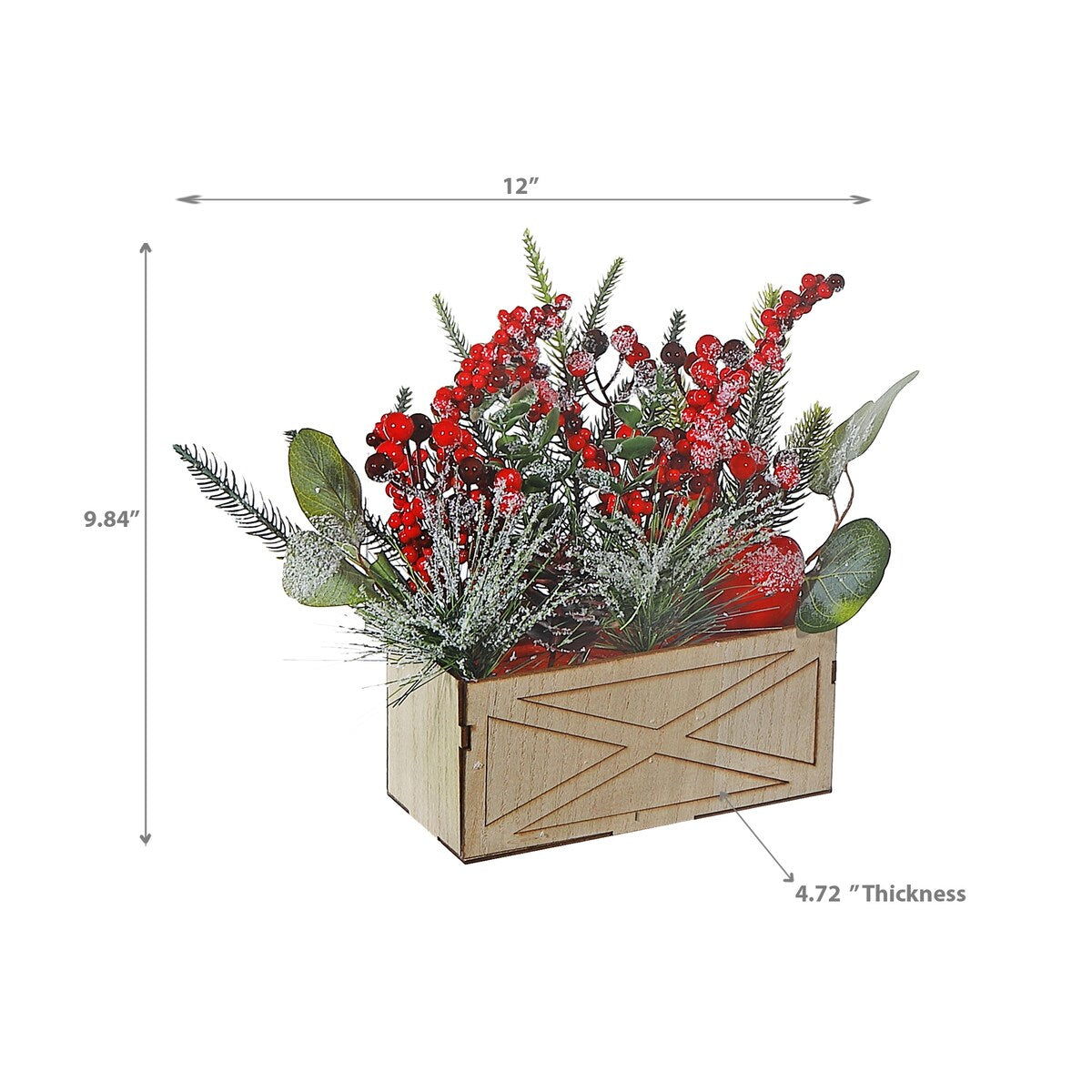 Frosted Berry Rectangle Pot - Multi