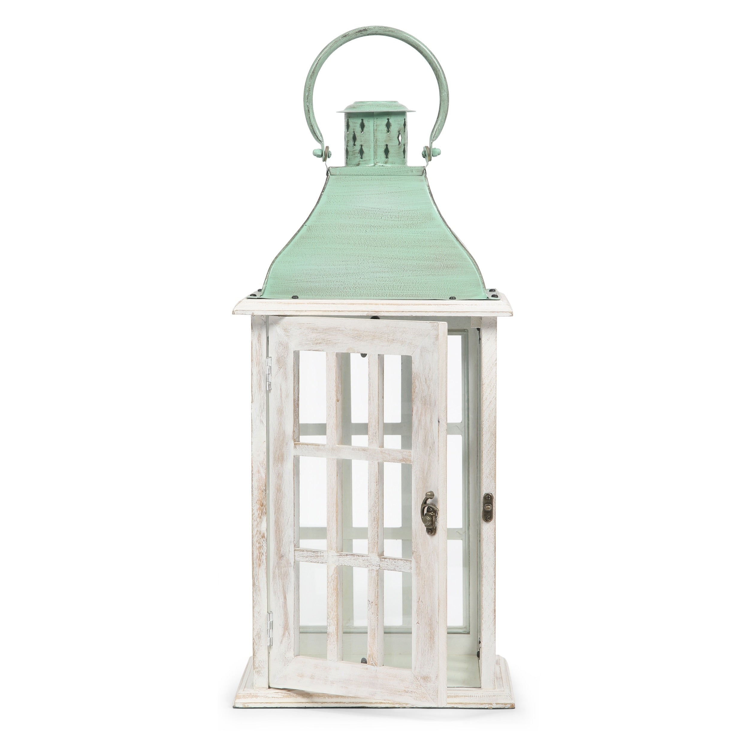 Hooven Indoor Mango Wood Handcrafted Decorative Lantern by Christopher Knight Home