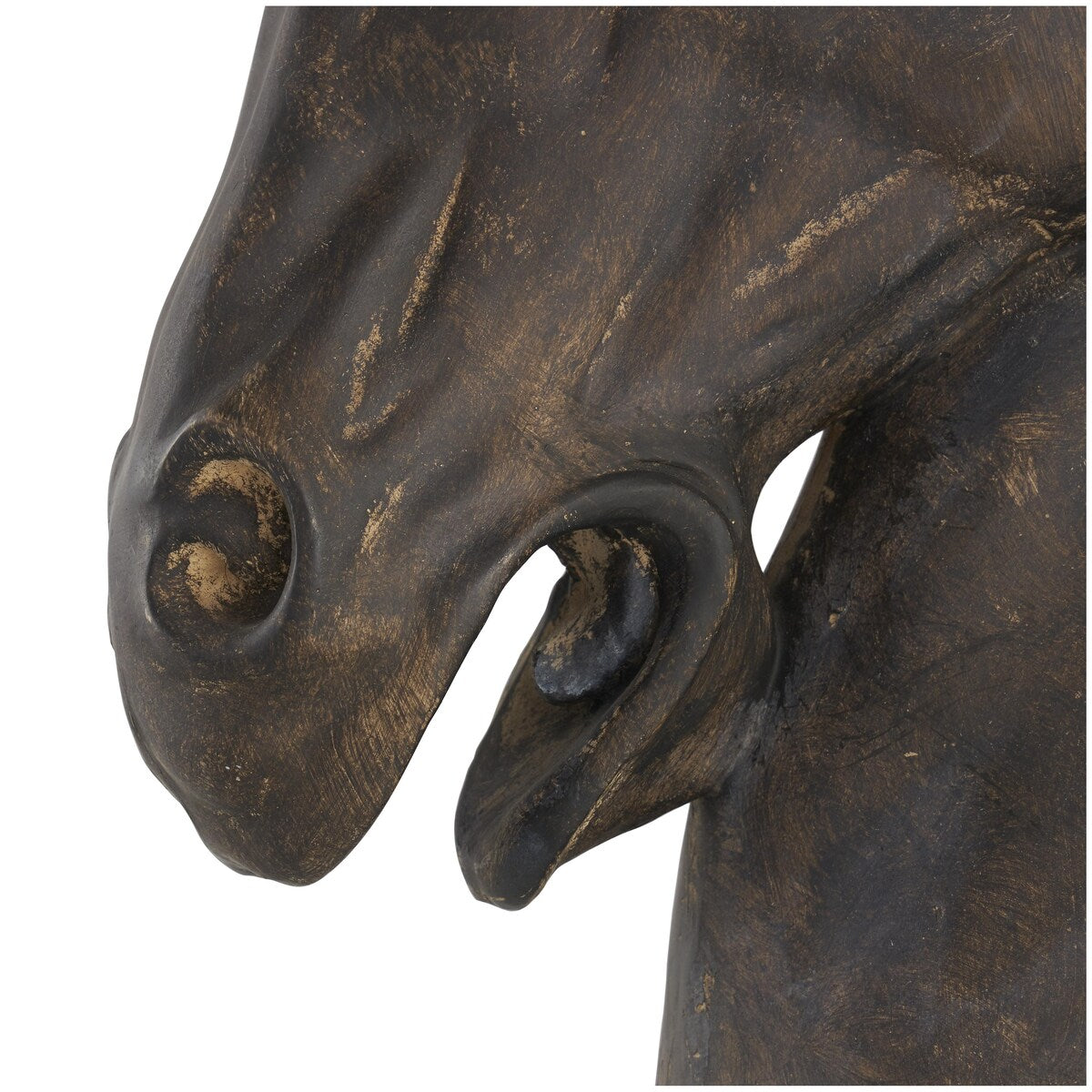 Polystone Horse Decorative Sculpture - Brown - Roche River Decor