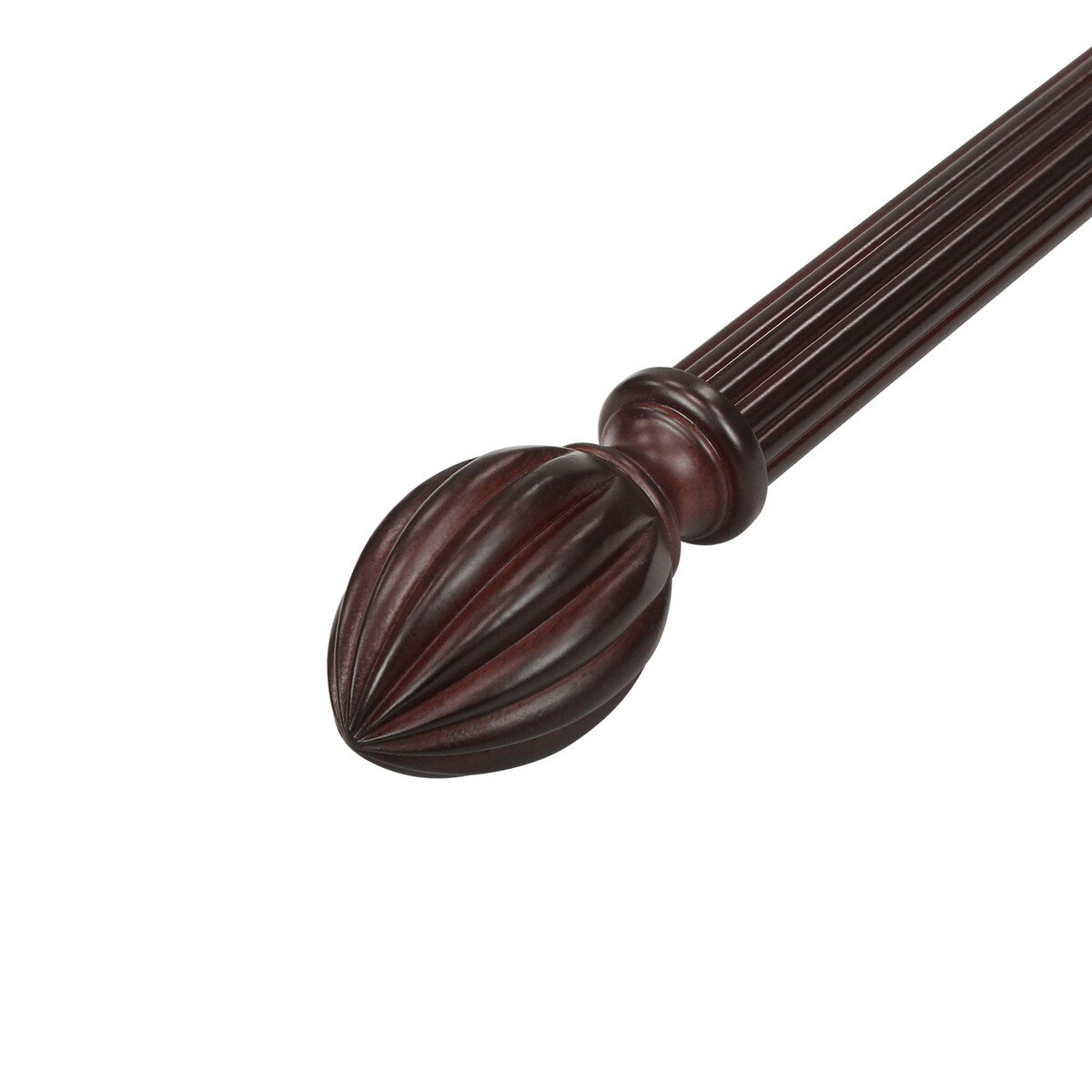 Mix & Match Wood Finials for Wood Curtain Rod (2-Pack)